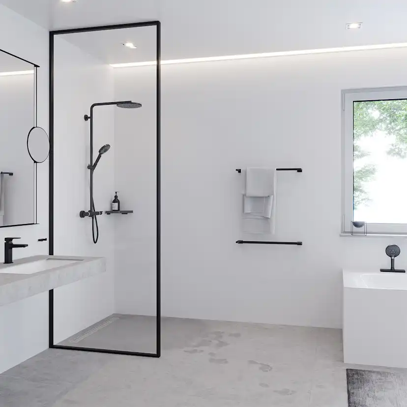 Takduschset Hansgrohe Raindance Select S Showerpipe 240 1jet PowderRain 150 cc