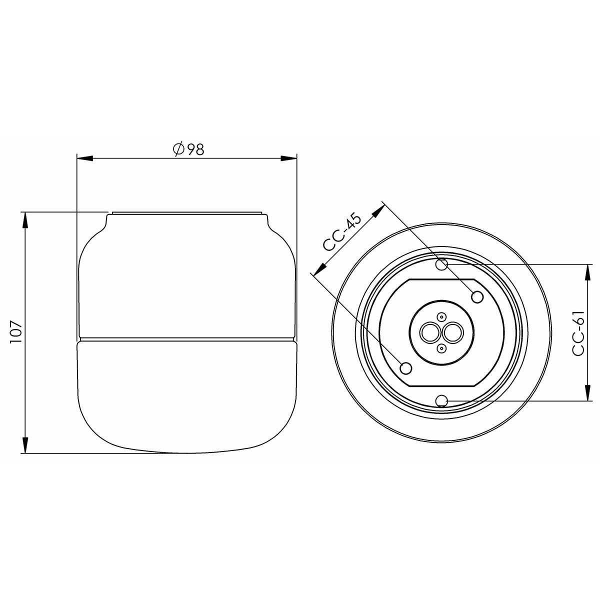Vägg-/Taklampa Ifö Electric Ohm 100/110 Bastu G9