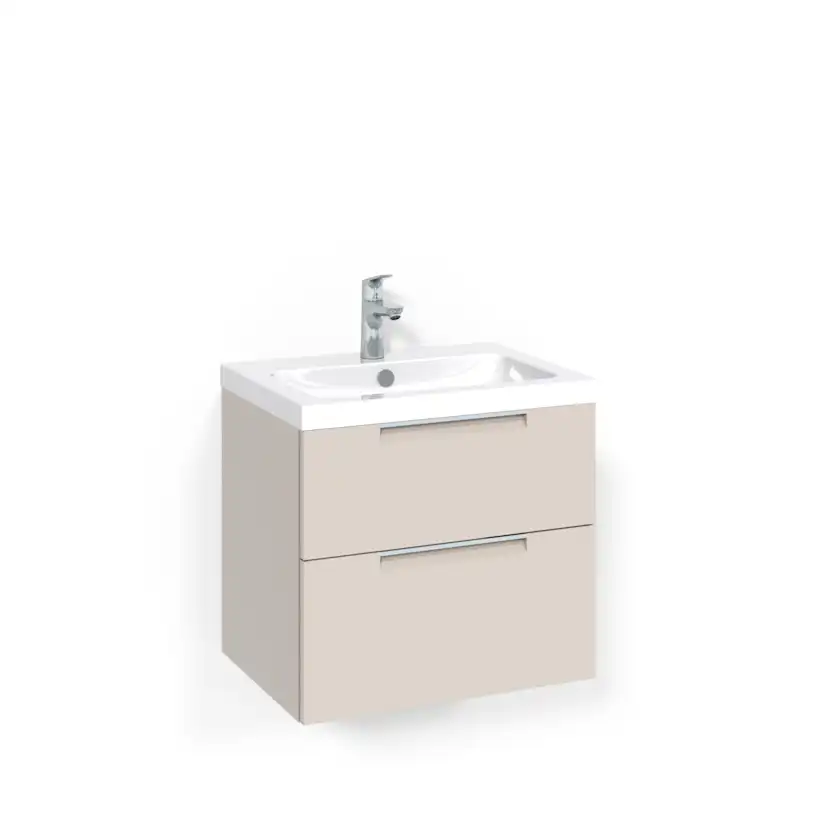 Crown Kommod 60x45 Beige Grip Light 45 Bredd 600 mm, Beige, Tvättställ Light 45