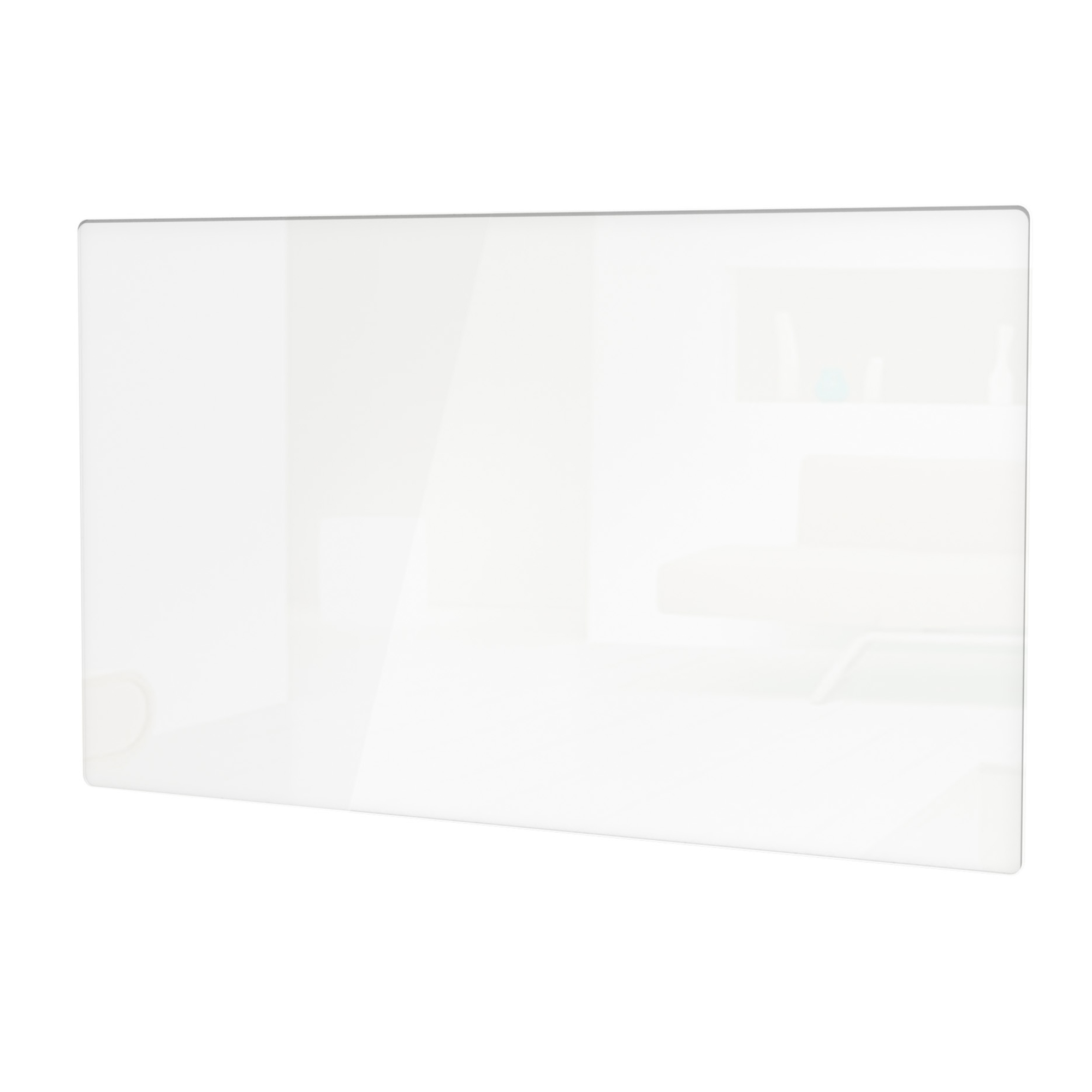 Glasfront vit H40 1000W B: 725 mm, H: 400 mm, Vit