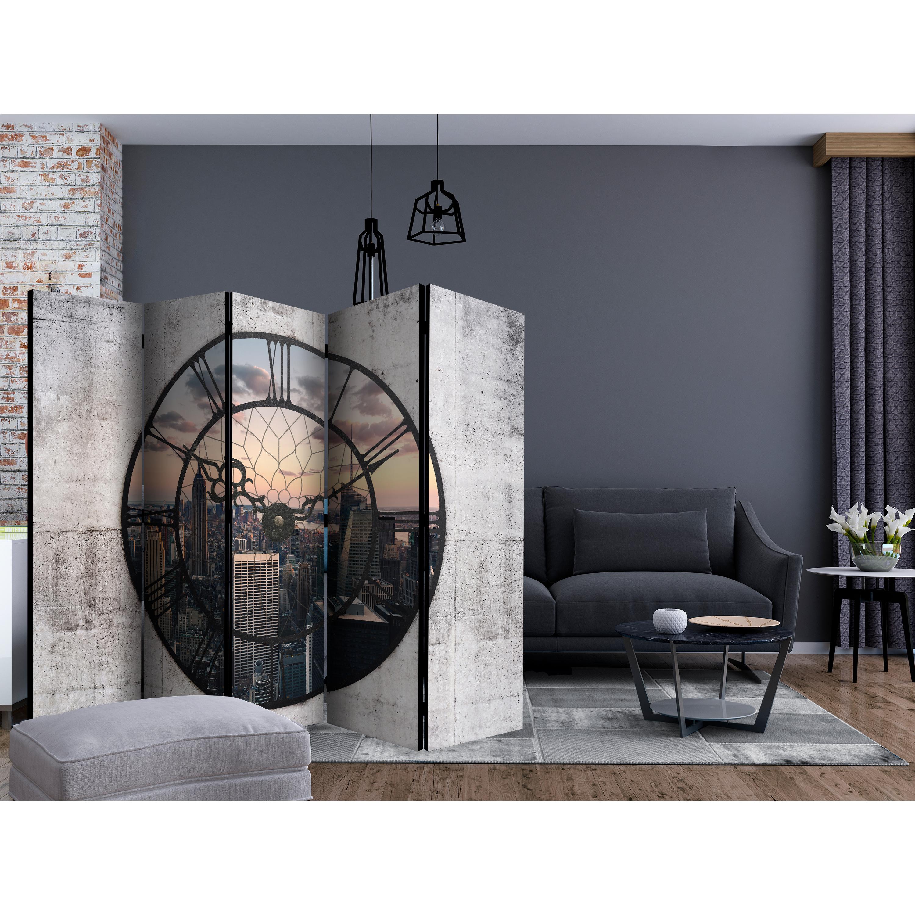 Rumsavdelare Skärmvägg Arkiio NYC Time Zone II 225x172 cm