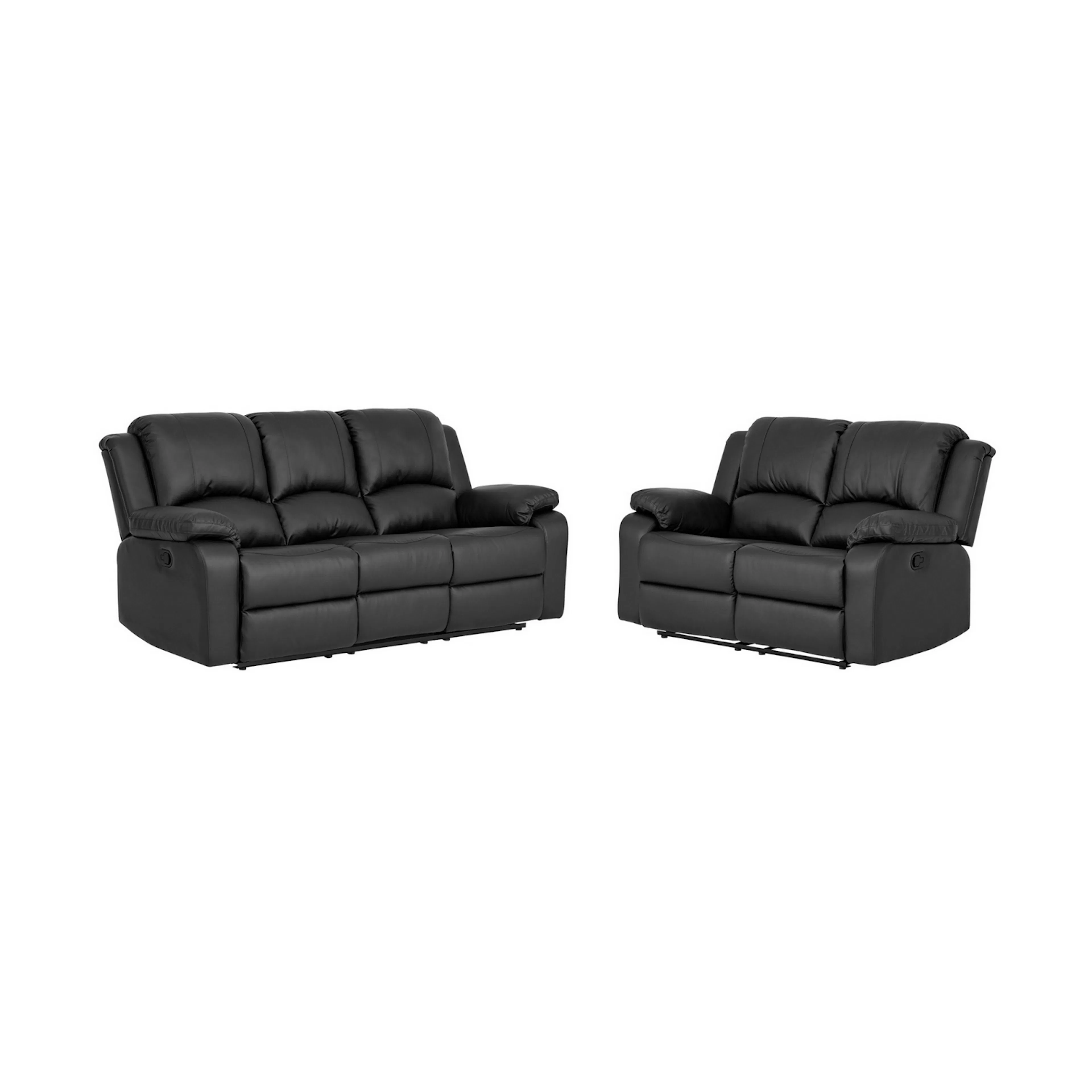 Norbo Soffgrupp 3-sits+2-sits Svart