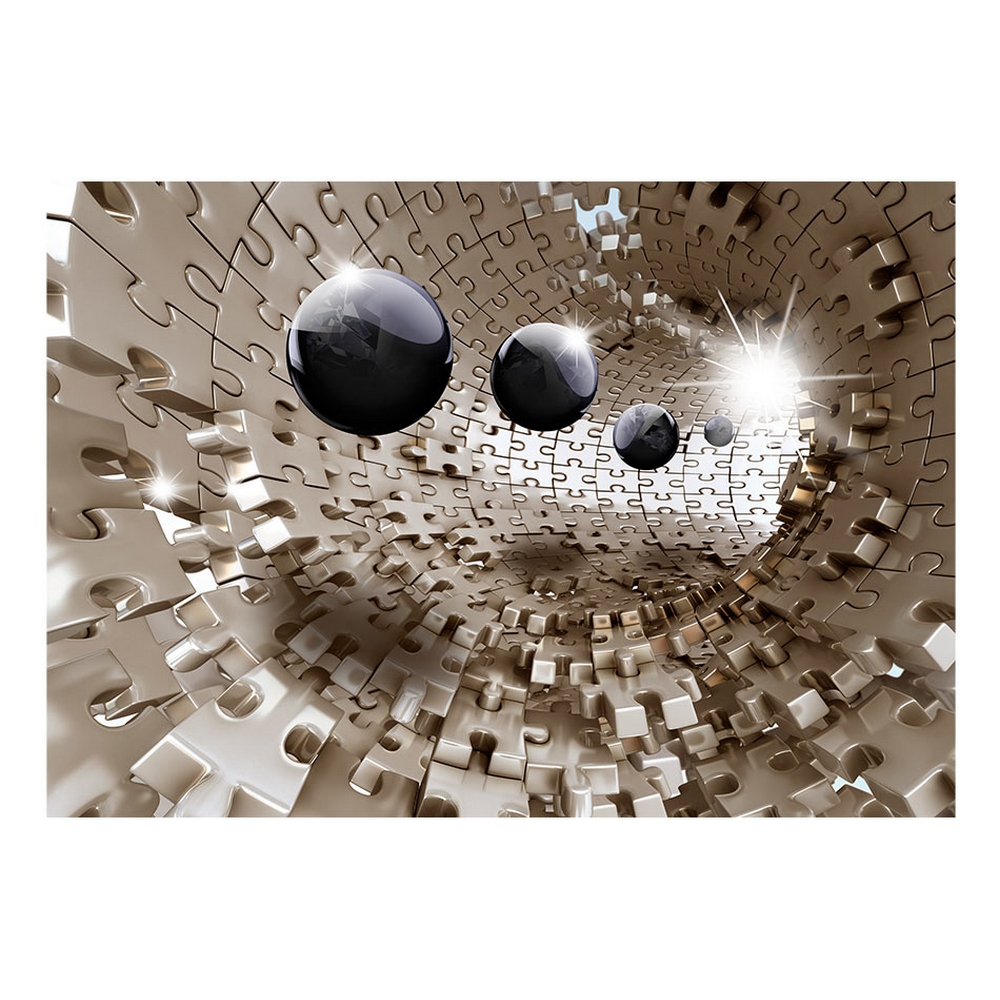 Fototapet Arkiio Självhäftande Golden Jigsaw