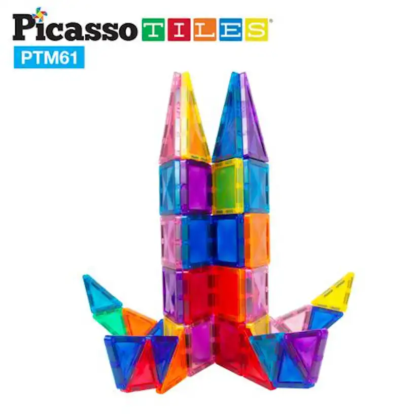 Magnetplattor Picasso Tiles 61 bitar Mini