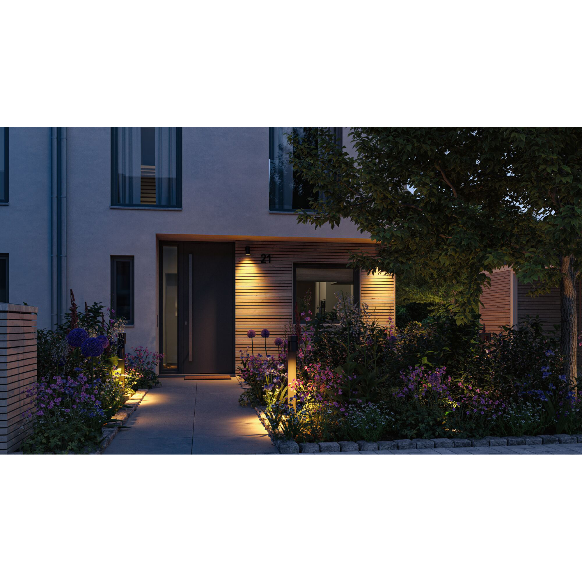 Fasadbelysning LED Paulmann Kimu IP44 230V Ljus: Gold Light (insektsvänlig)