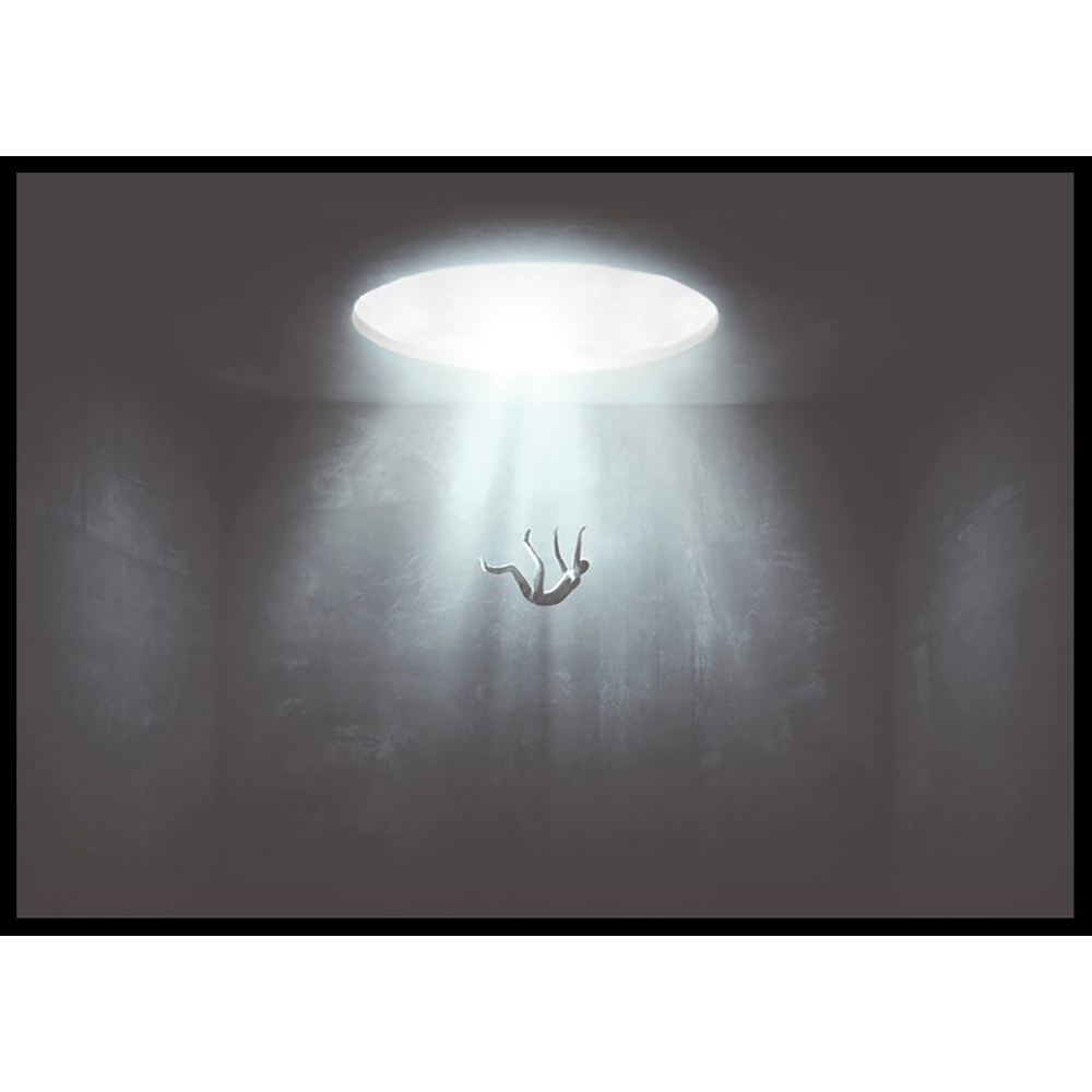 Poster Gallerix Falling From Hole Of Light