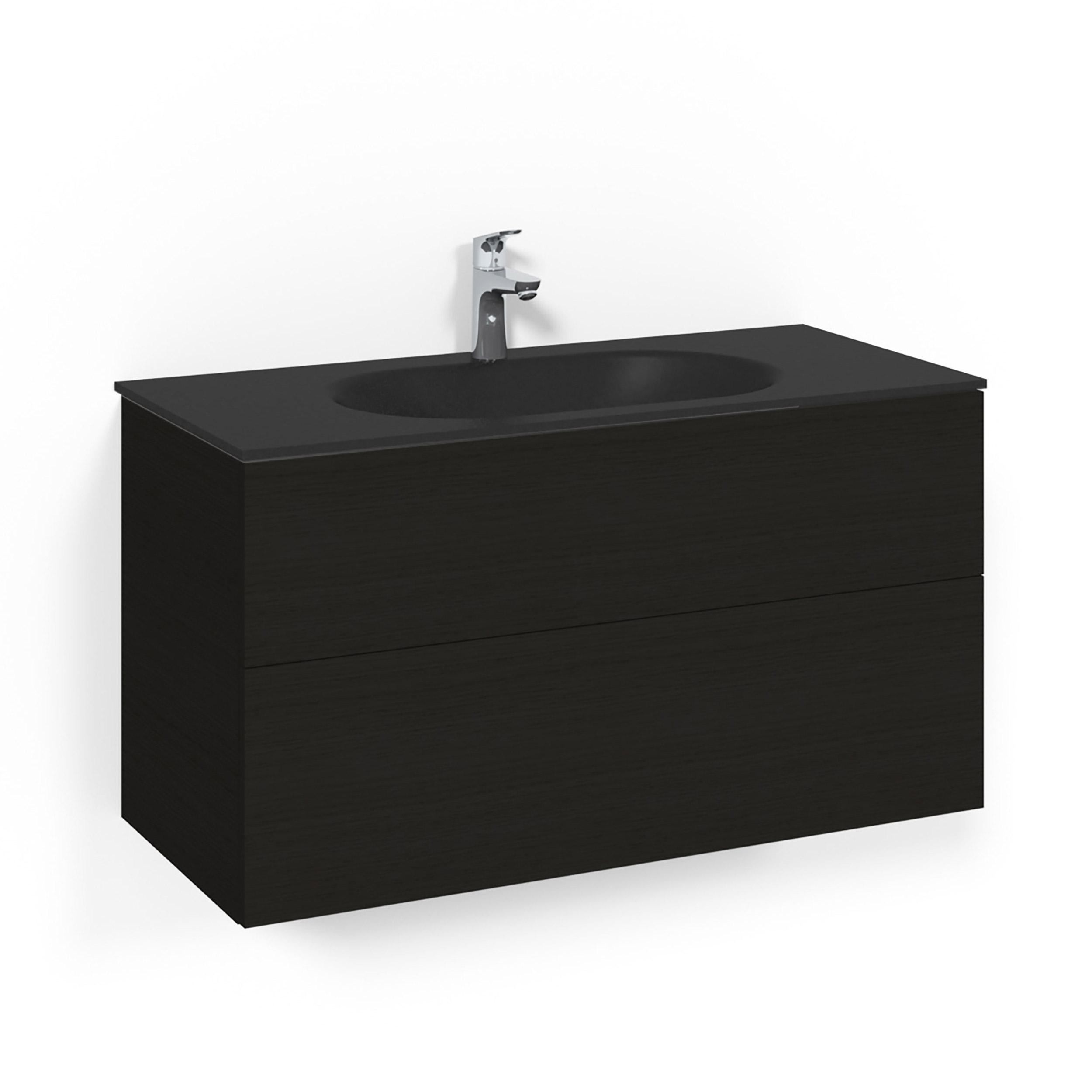 Tvättställsskåp Macro Design Crown Plain Med Glastvättställ