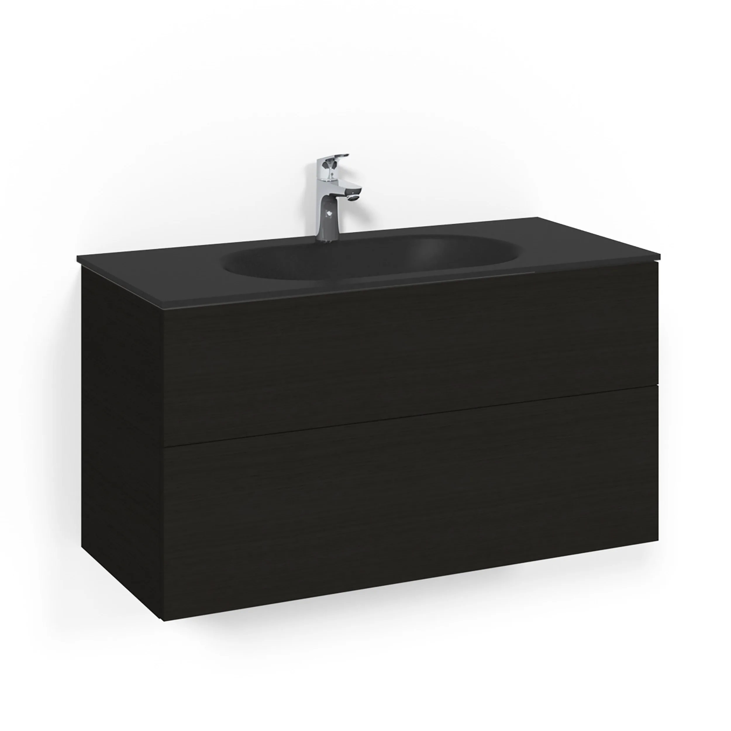 Tvättställsskåp Macro Design Crown Plain Med Glastvättställ