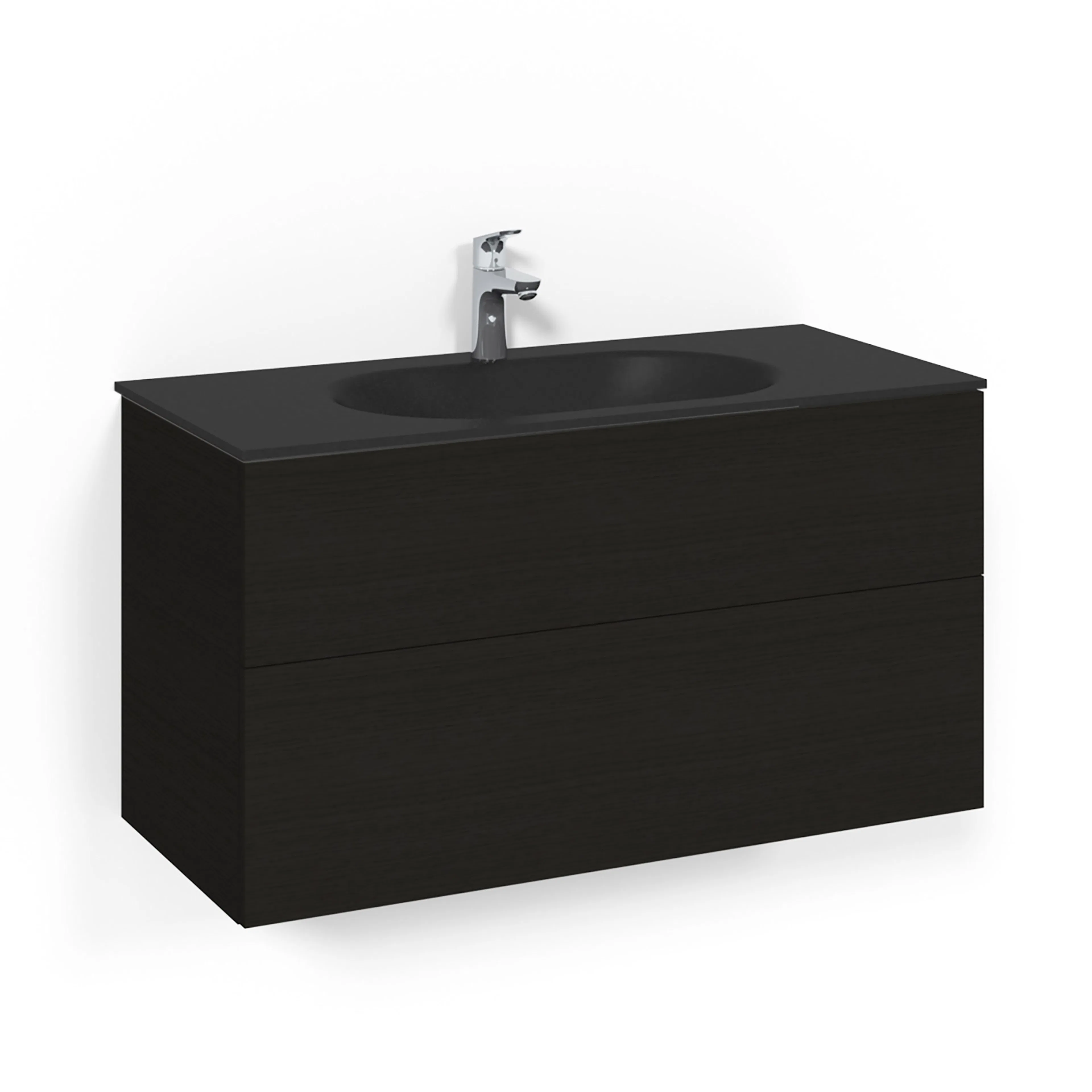 Tvättställsskåp Macro Design Crown Plain Med Glastvättställ