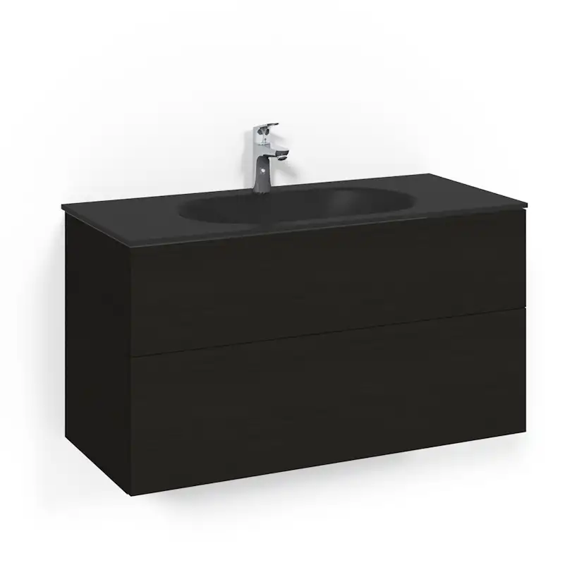 Tvättställsskåp Macro Design Crown Plain Med Glastvättställ