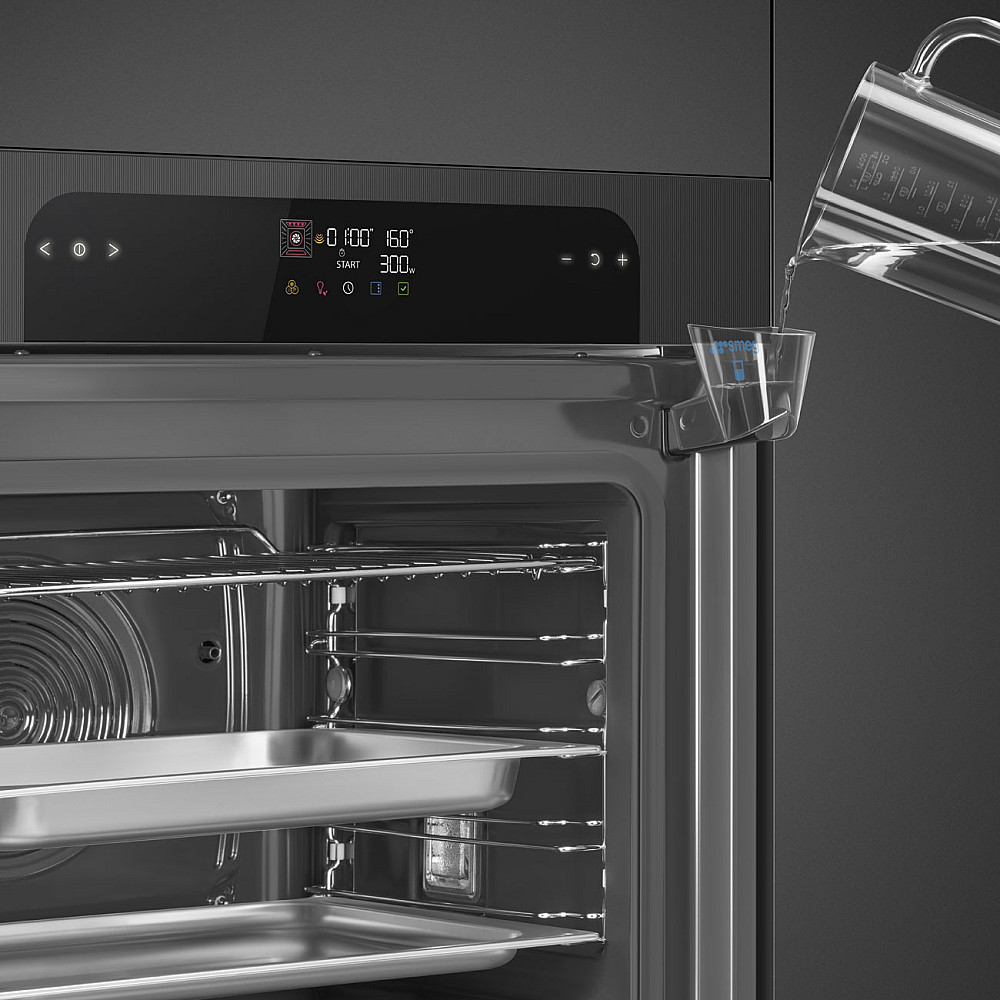 Kombiugn Smeg SO6202S3PB med Sous vide och ångfunktion Svart 60 cm