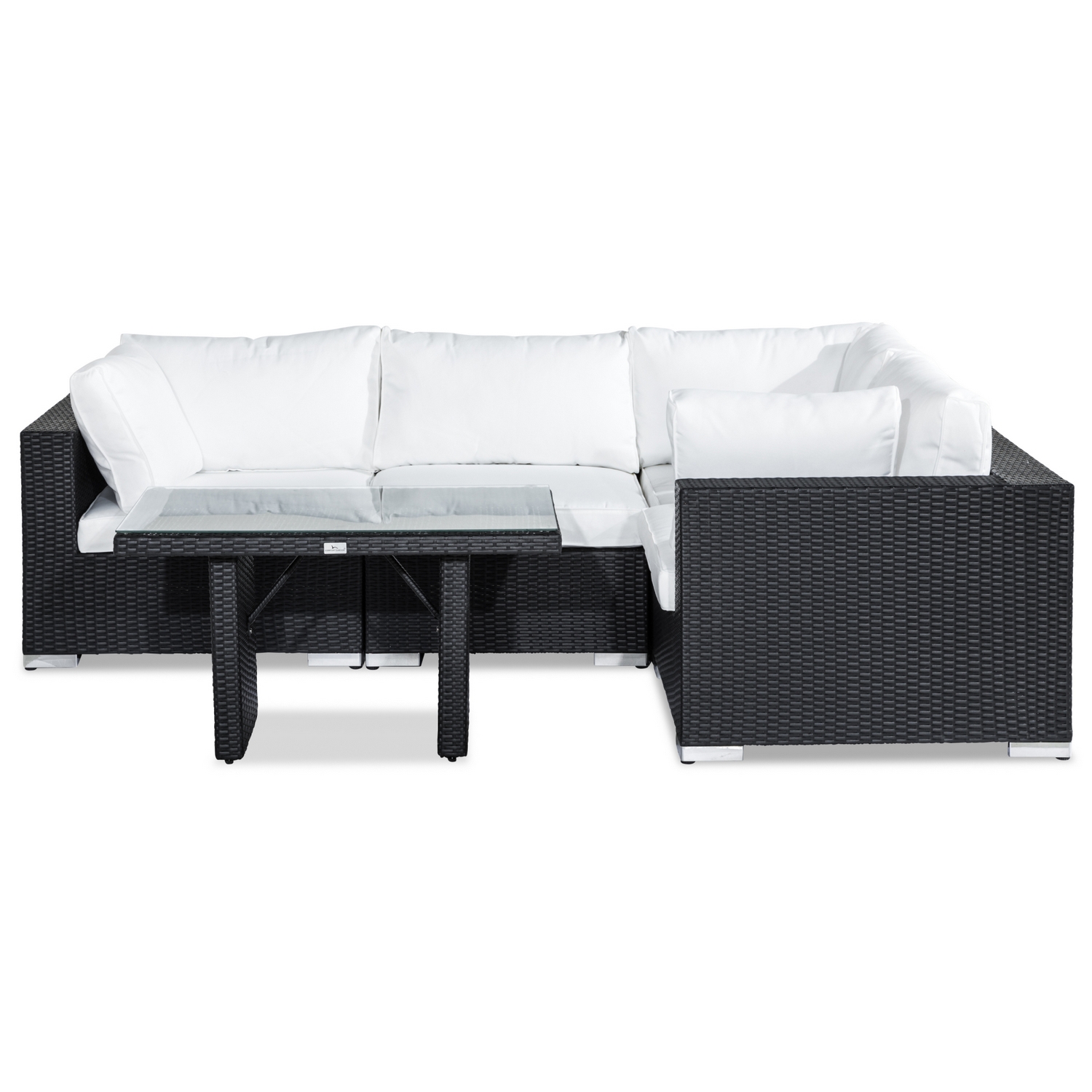 Loungegrupp Comfort Garden Bahamas 4-sits Hörn med Soffbord 100x60 och Armstöd Utomhus
