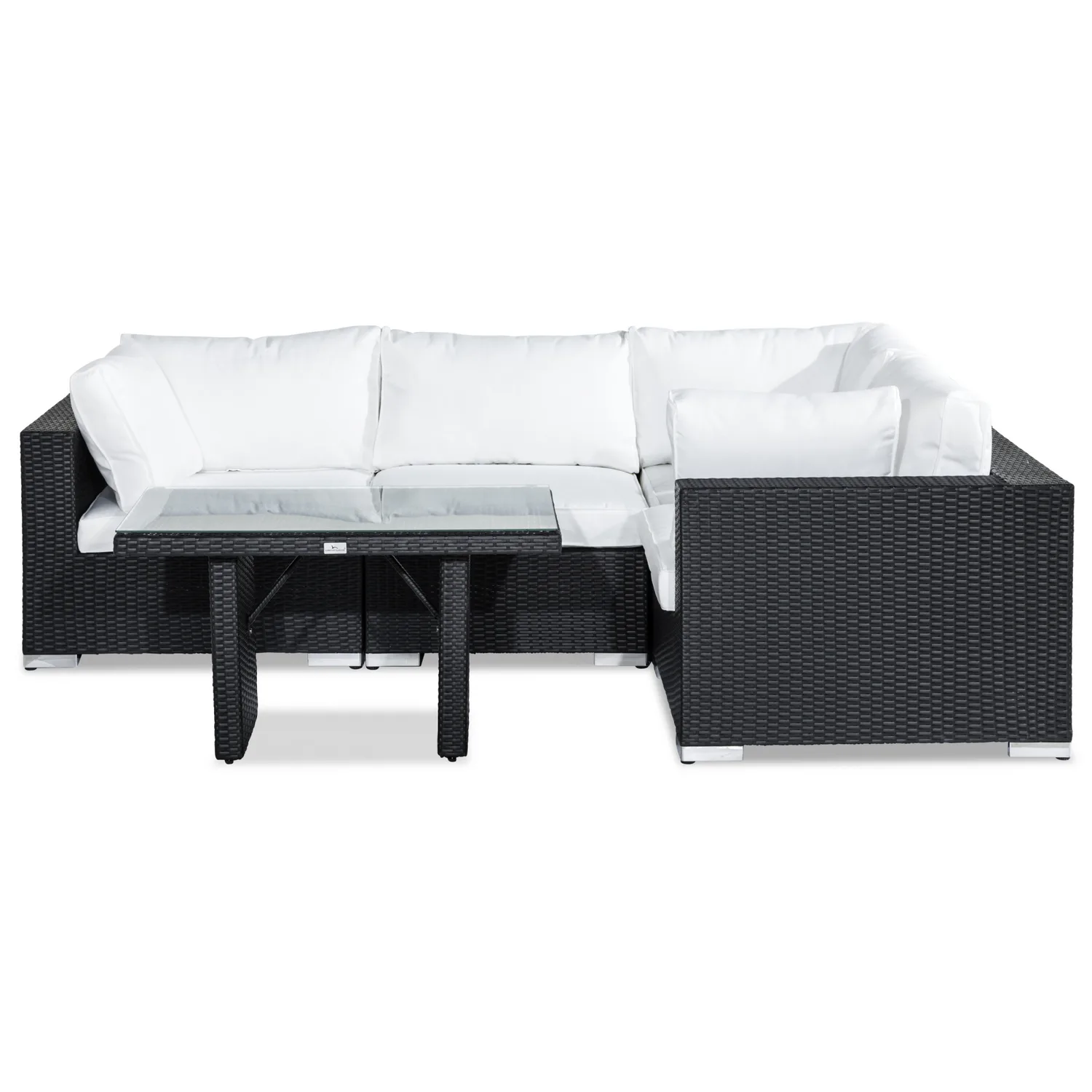 Loungegrupp Comfort Garden Bahamas 4-sits Hörn med Soffbord 100x60 och Armstöd Utomhus