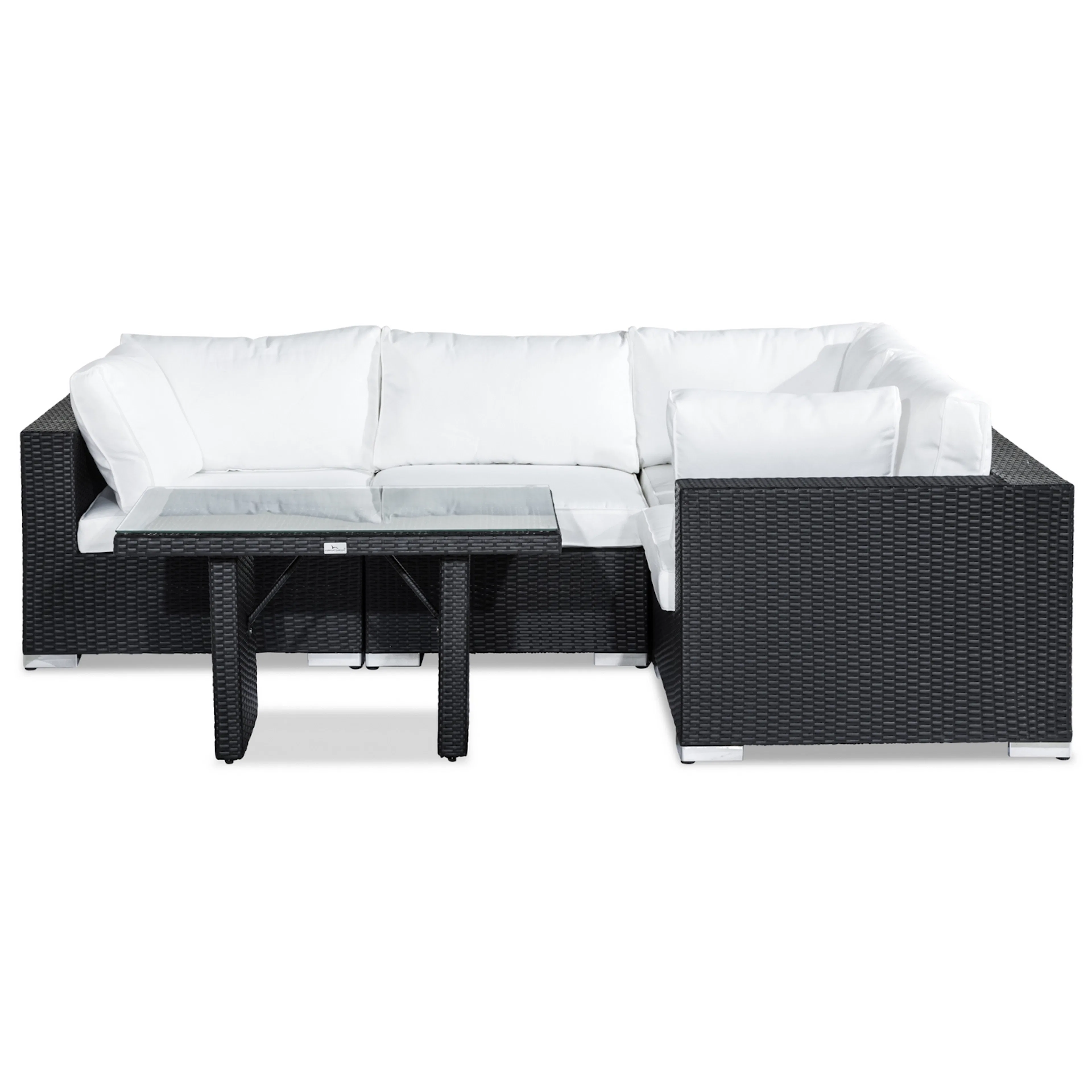 Loungegrupp Comfort Garden Bahamas 4-sits Hörn med Soffbord 100x60 och Armstöd Utomhus