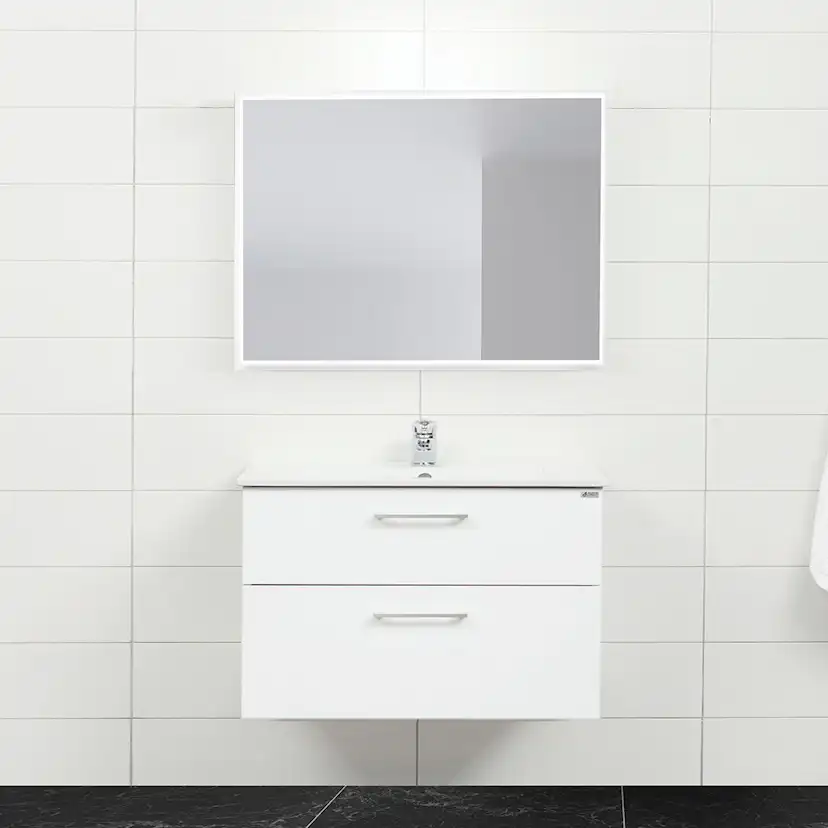 Tvättställsskåp 4AQUA Slim H Med 2 Lådor