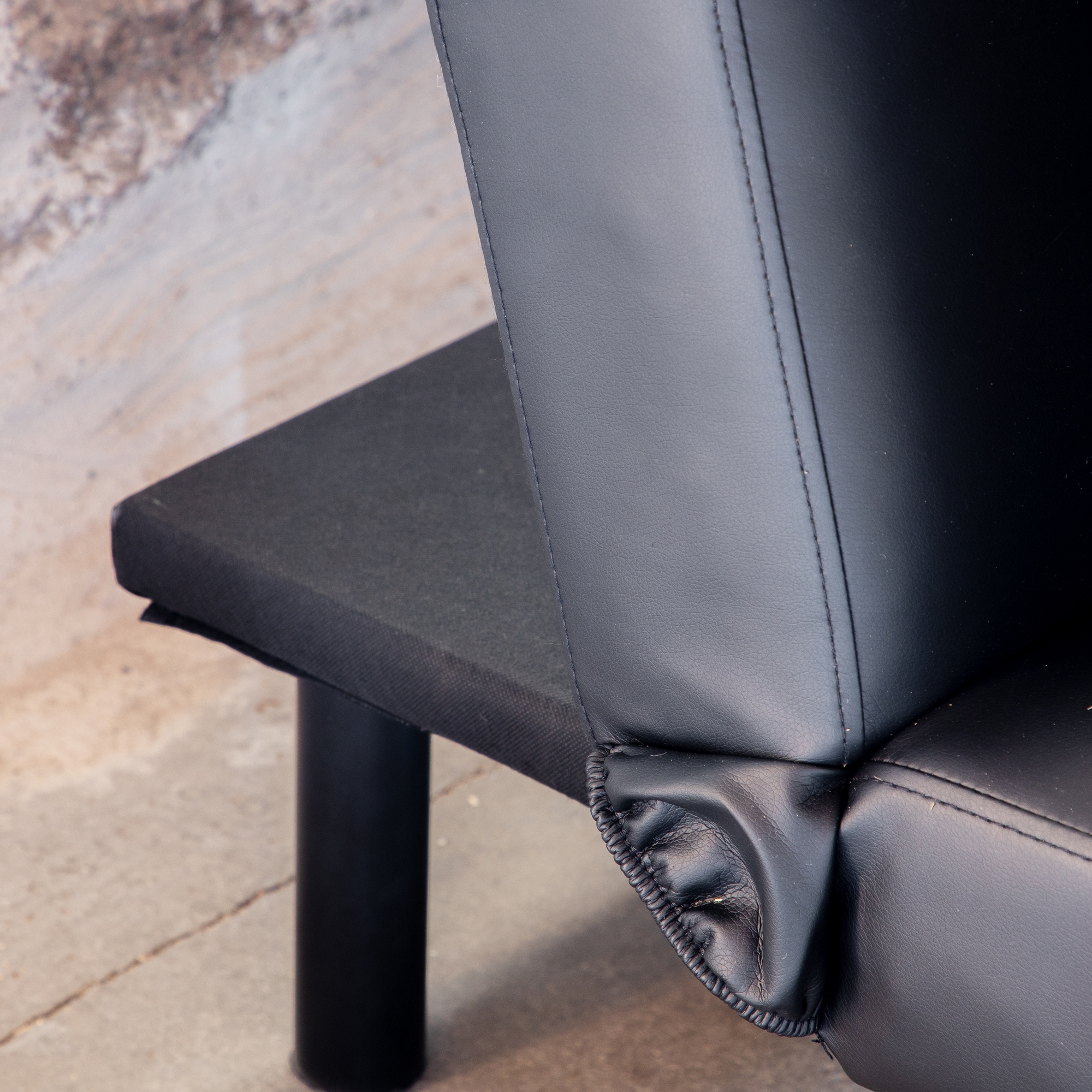 Bäddsoffa Venture Home Bodil Svart Konstläder 2-sitssoffa 180x80x55 cm 1 Sovplats