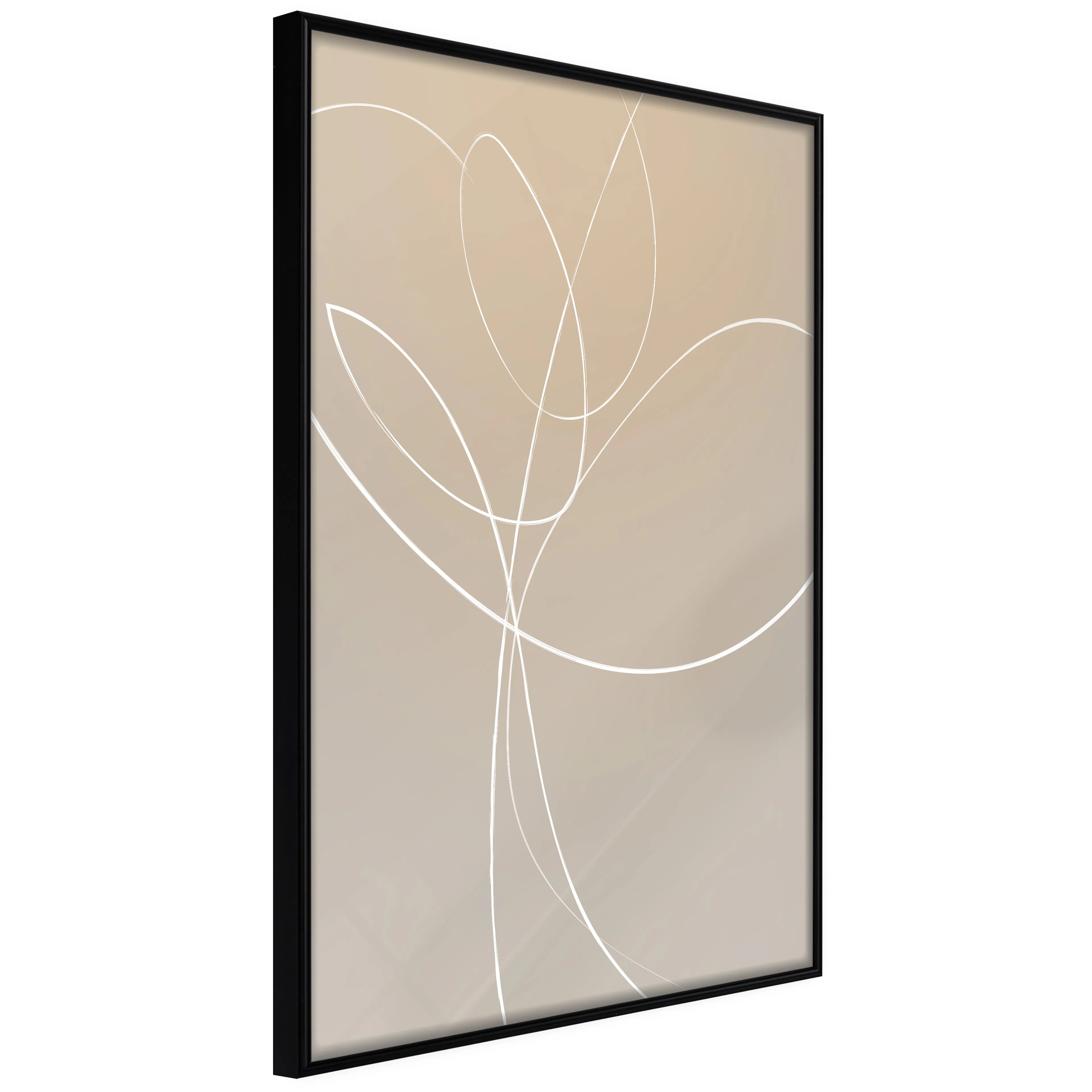 Affisch - Linear Nature [Poster] 30x45 Svart ram, 30x45 cm