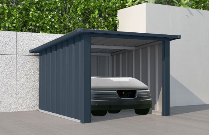 Hus Green Land Garage Till Robotgräsklippare L Svart