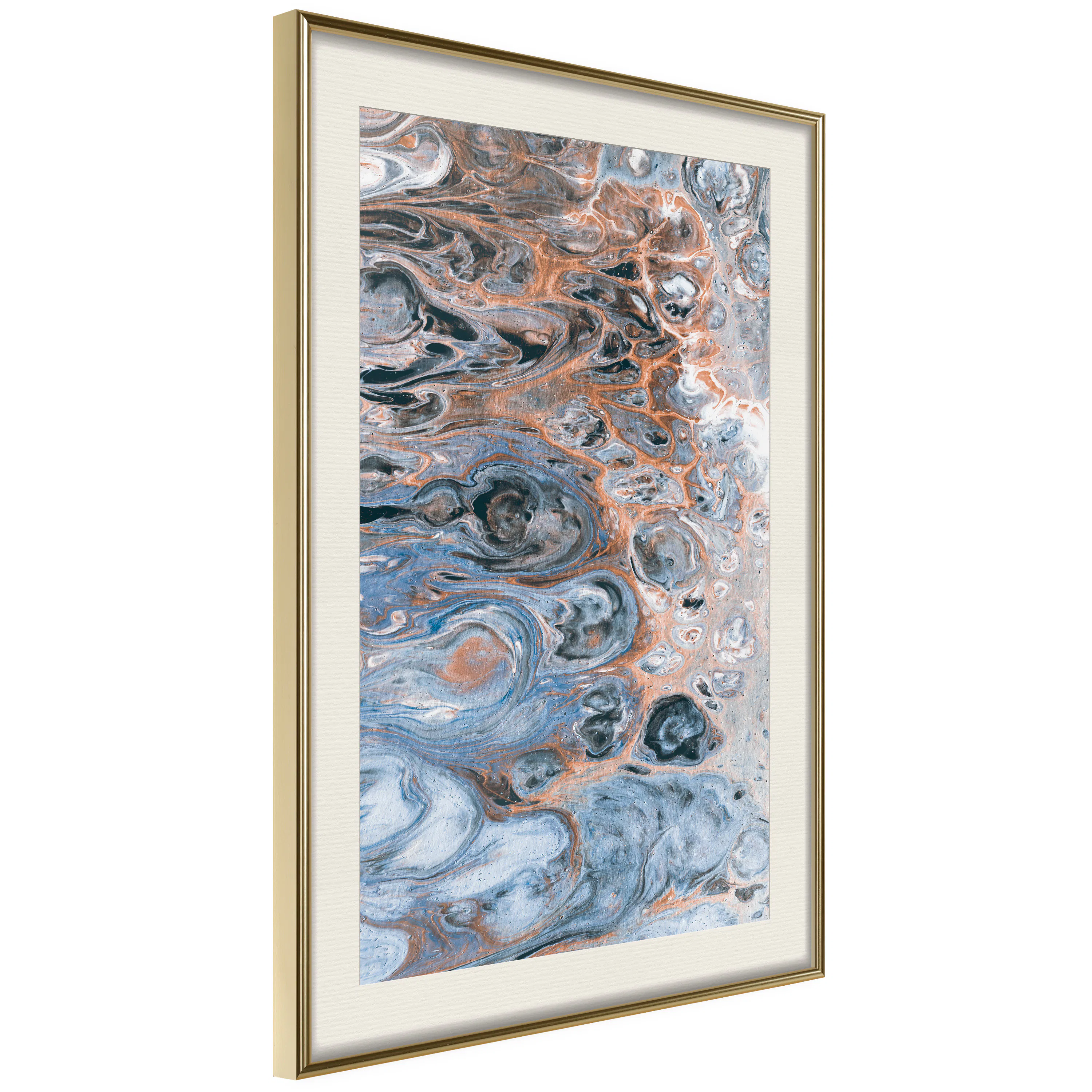 Poster Artgeist Affisch Sienna Blue Marble