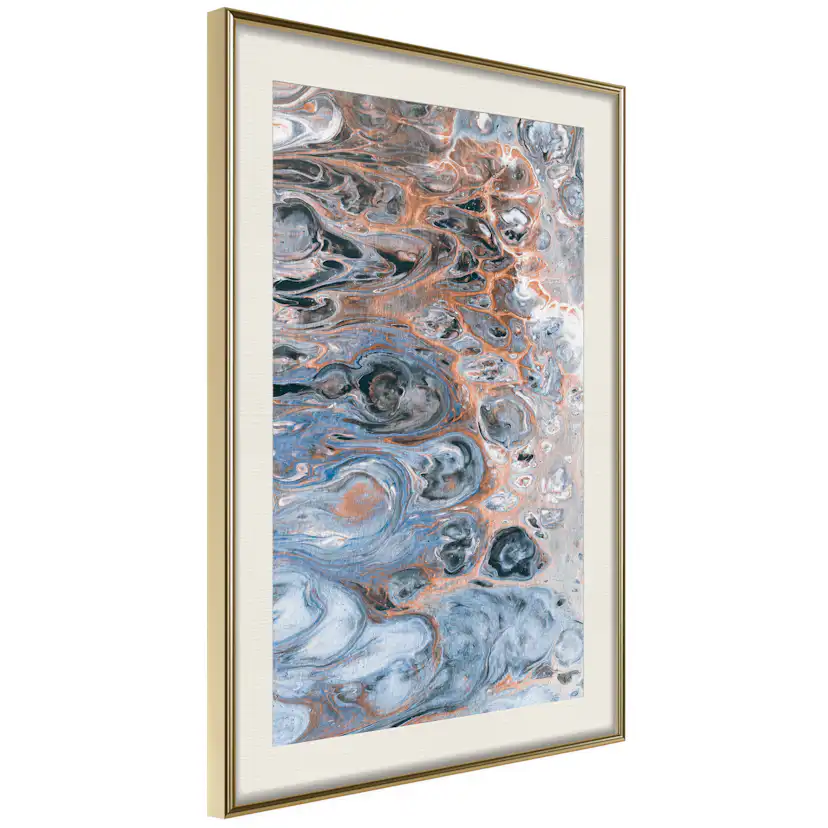 Poster Artgeist Affisch Sienna Blue Marble