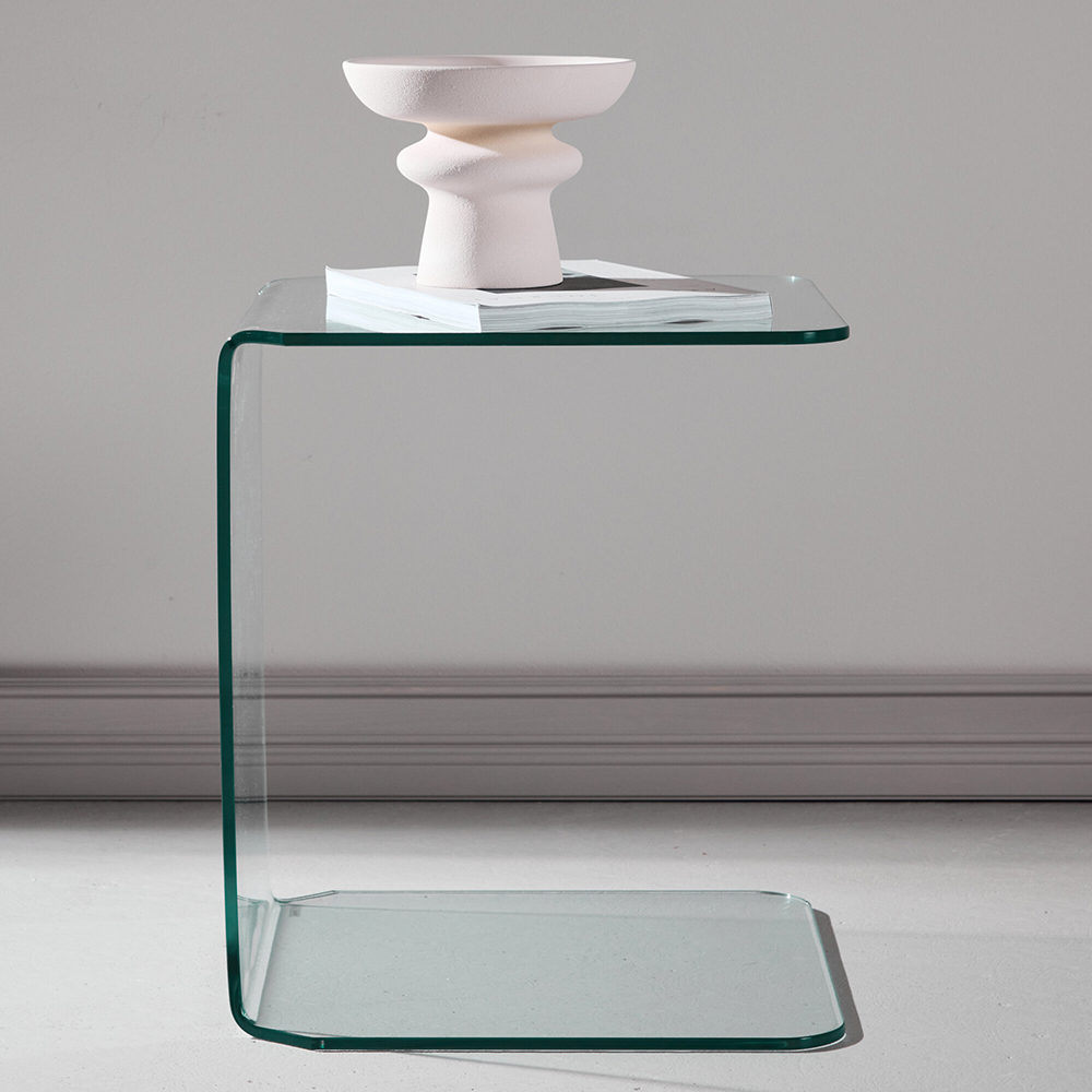 Sängbord Venture Home Telemark Glas Sidobord