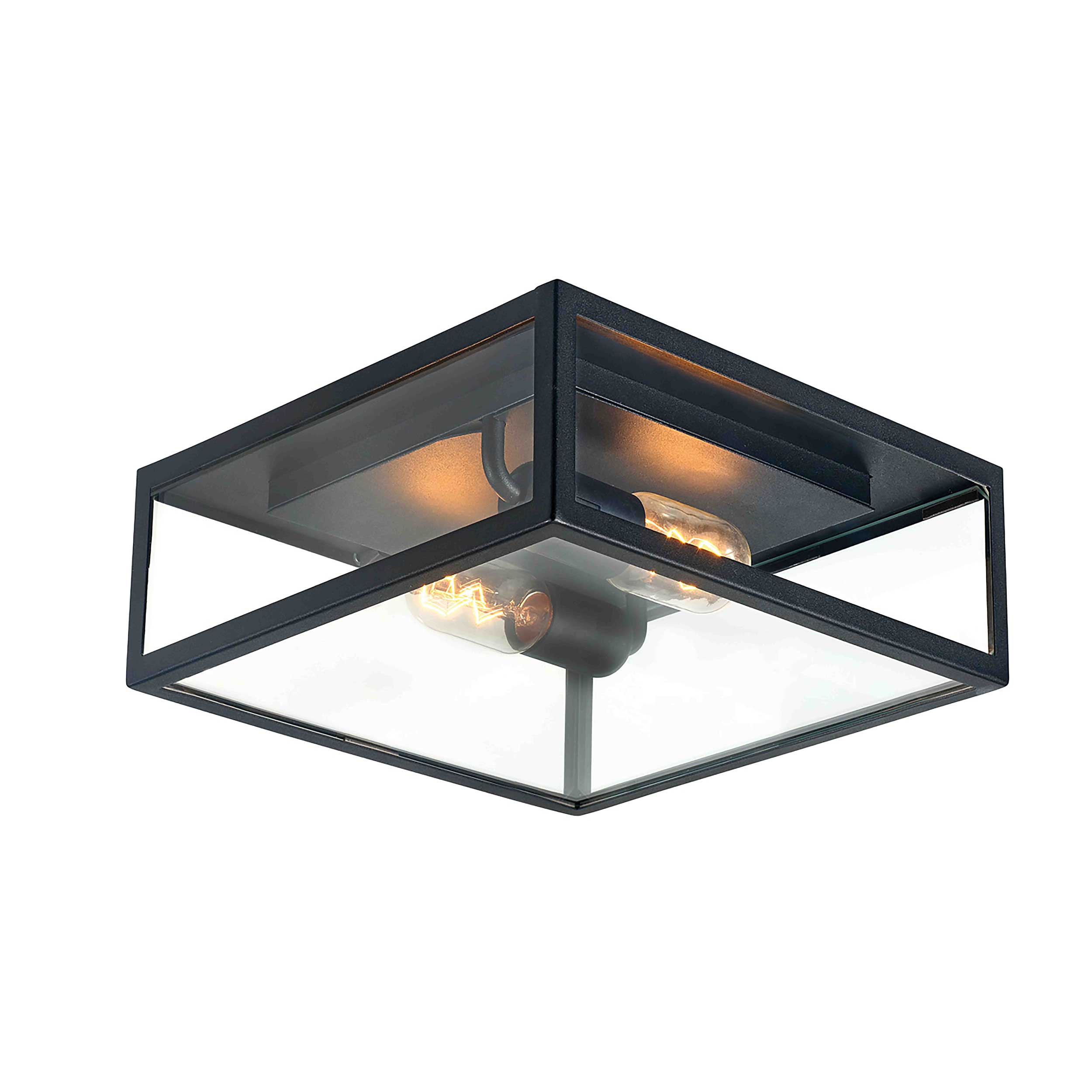 Taklampa Norlys Lofoten 2L Svart Utebelysning Stål