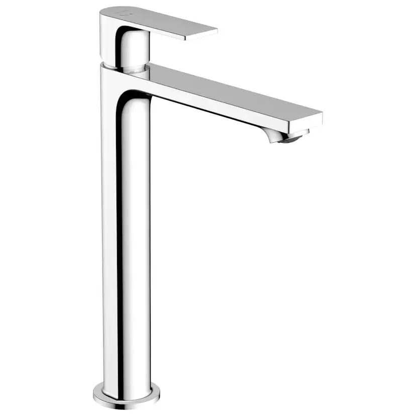 Tvättställsblandare Hansgrohe Rebris E 1-grepps 240 CoolStart med Lyftventil