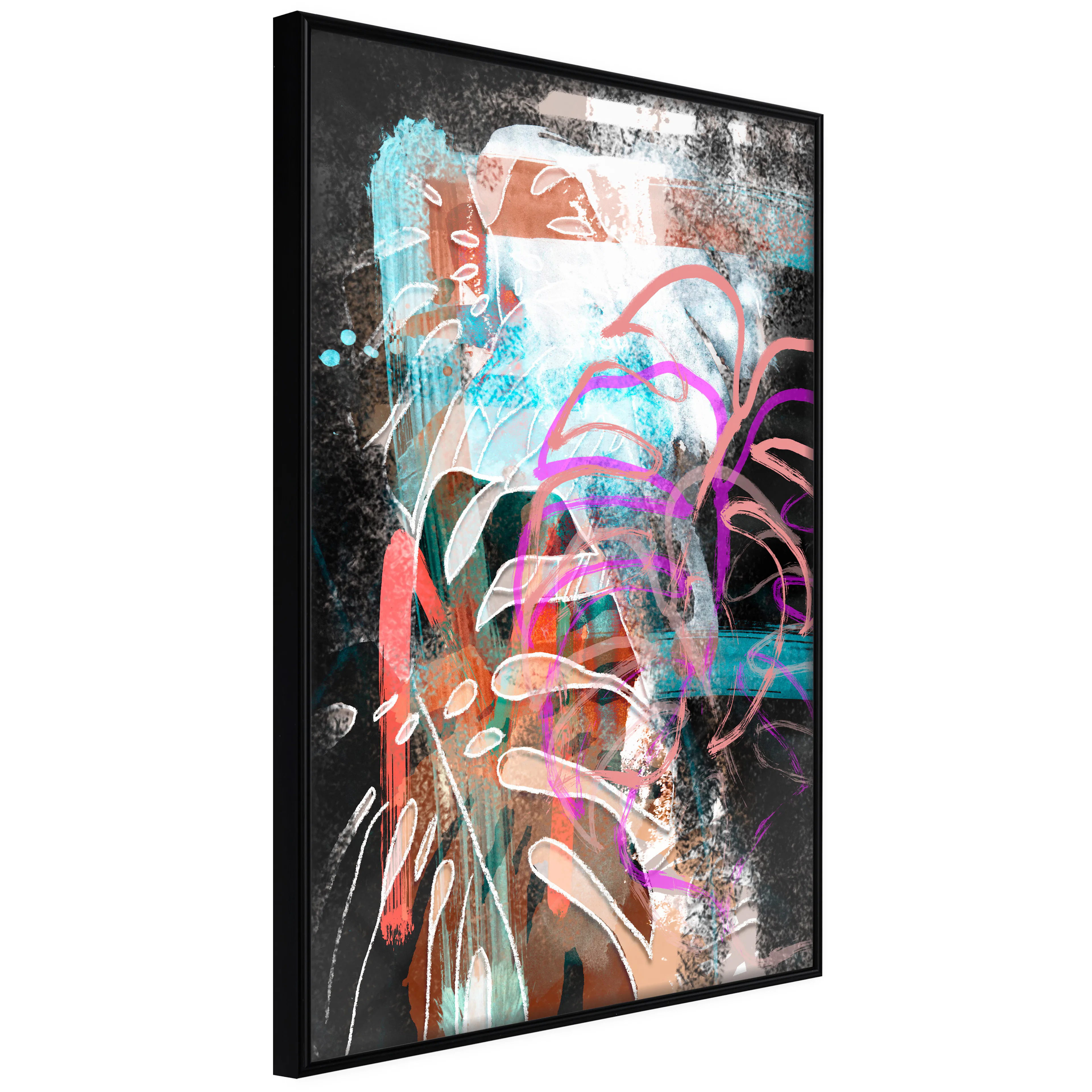 Affisch - Colourful Expression [Poster] 20x30 Svart ram, 20x30 cm