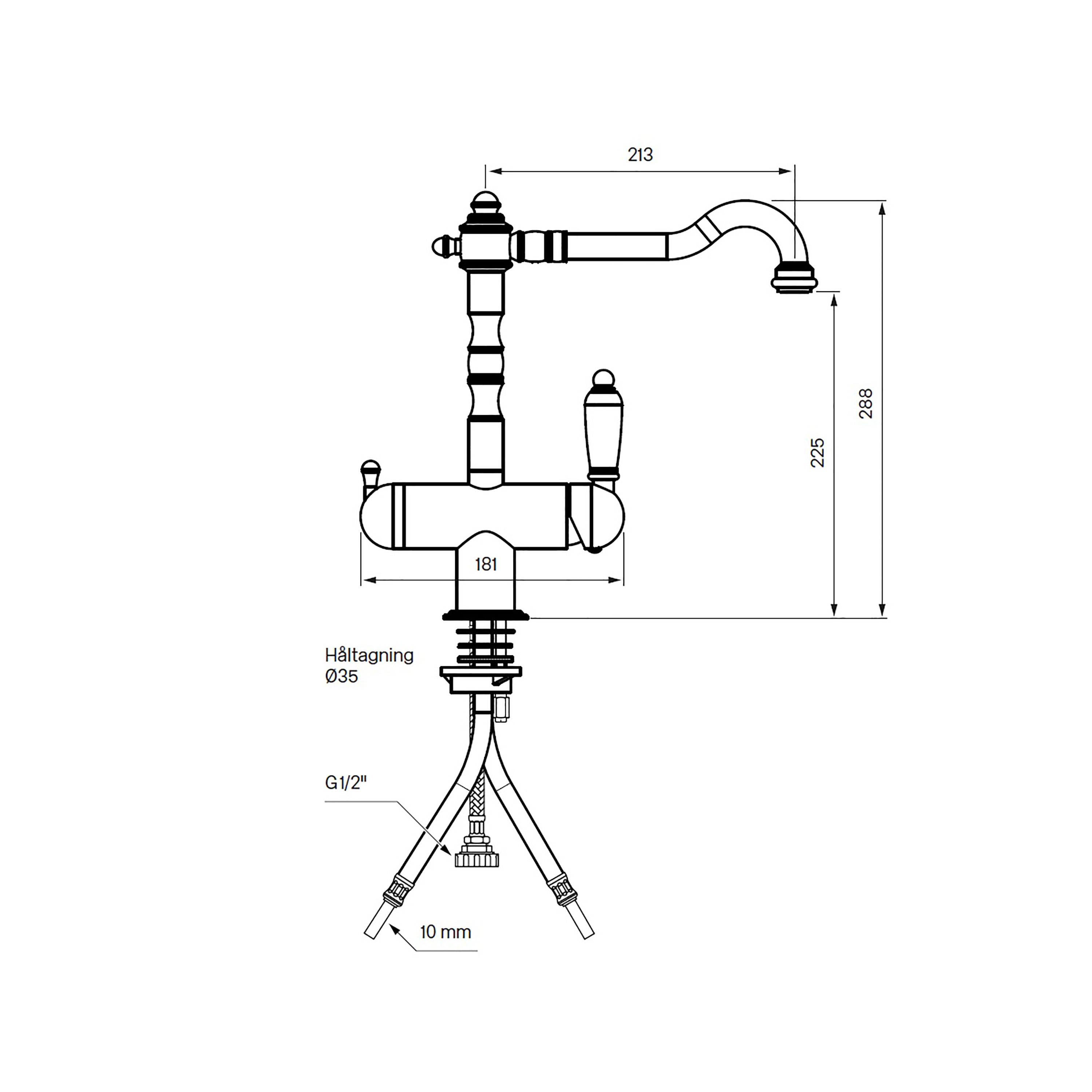 Köksblandare Tapwell Classic FME 184