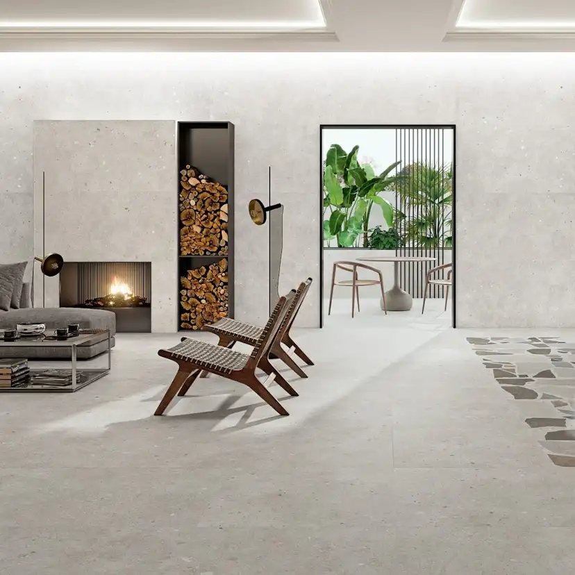 Klinker Glamstone White Matt 60x120 cm