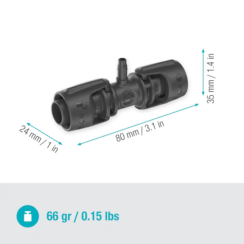 T-koppling Gardena Micro-Drip 1/2"-3/16"