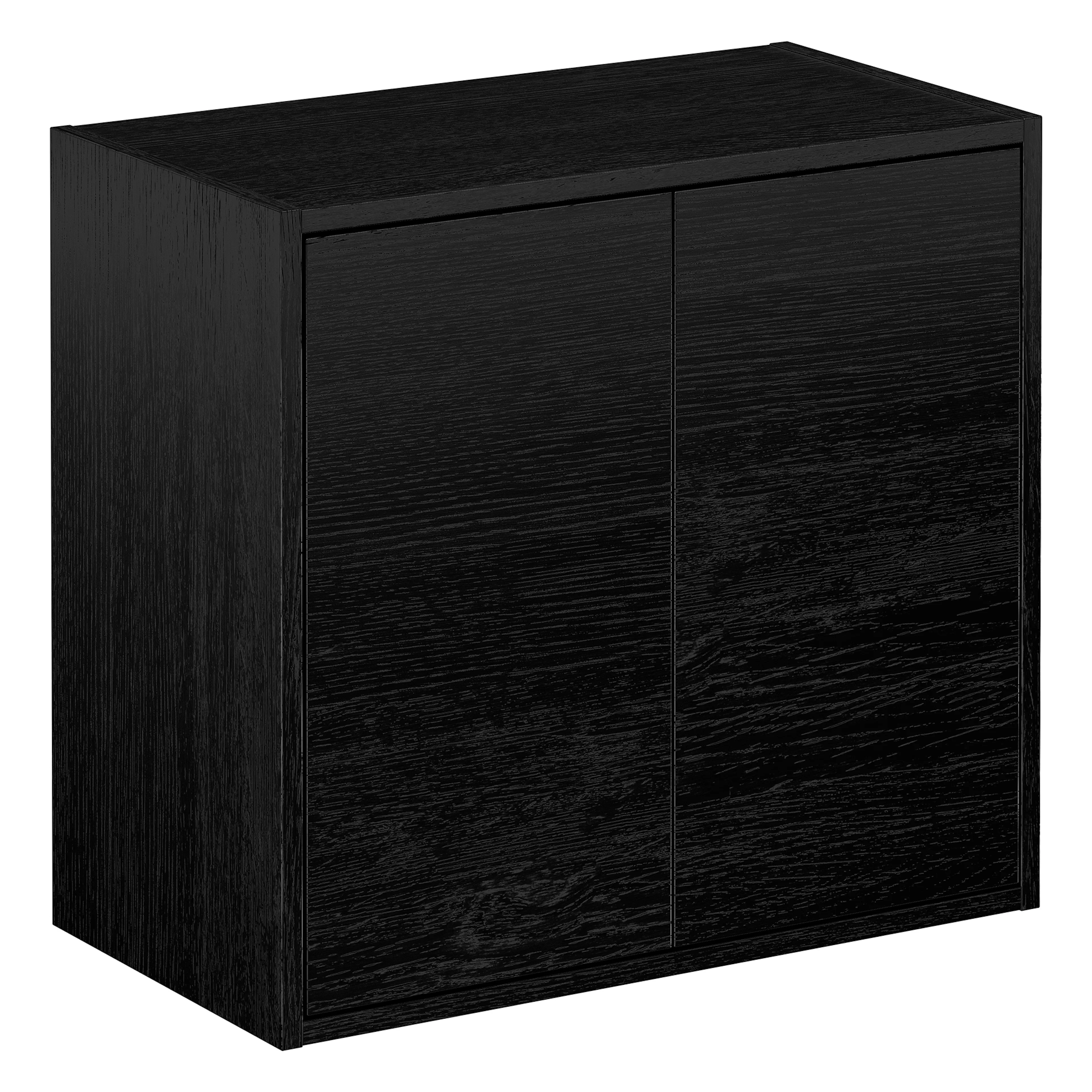 Artic Väggskåp 60x55x32 Svart askfaner Svart Ask