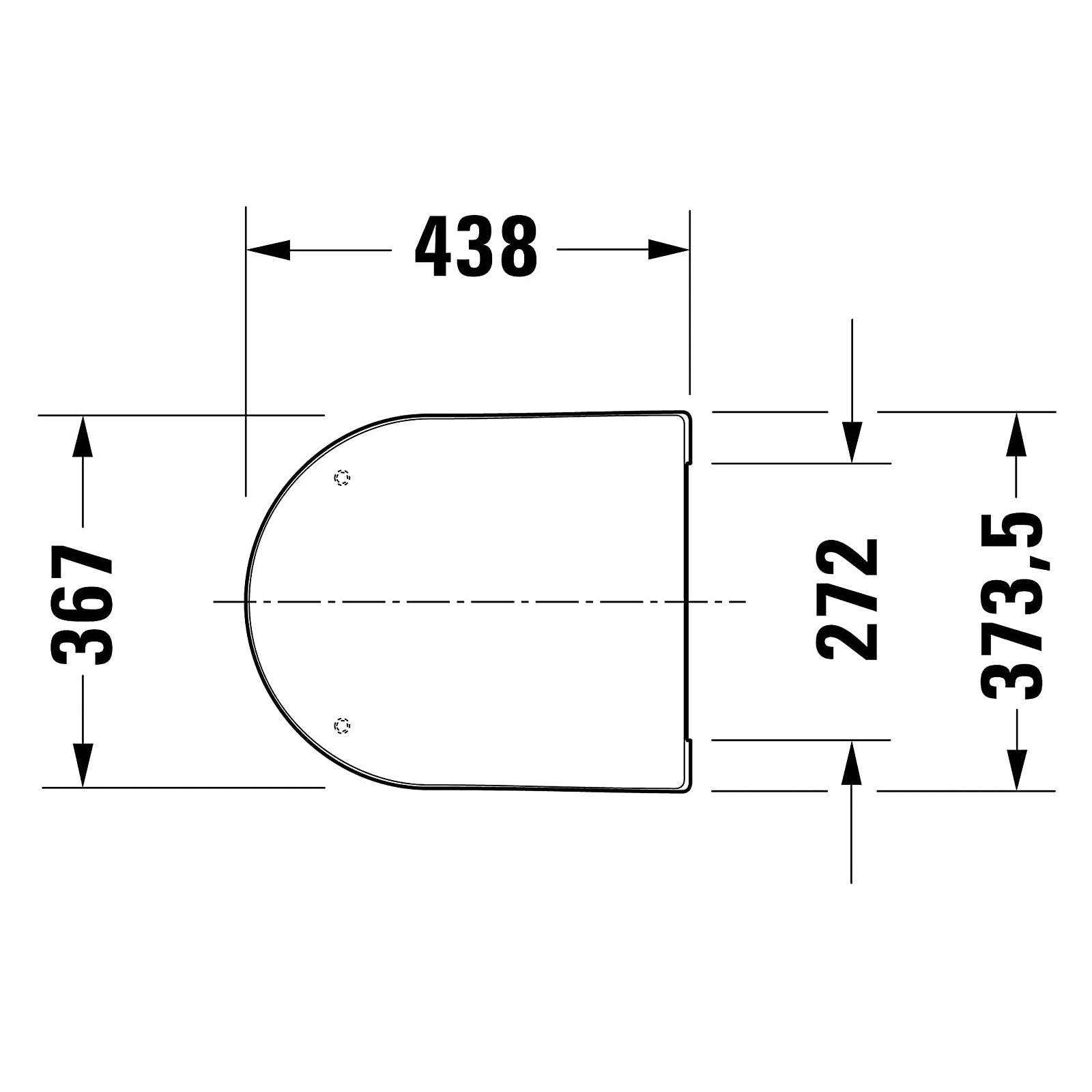 Toalettsits Duravit ME by Starck 002019 Mjukstängande