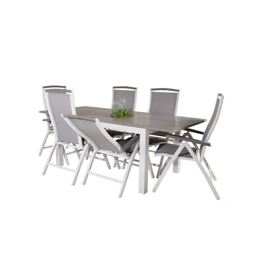 Matgrupp Venture Home Aleyna 152/210 med 6 Stolar