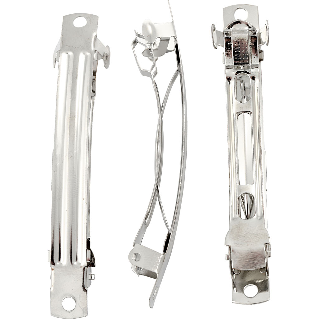 Hårspännen Creativ Company Försilvrad 8 cm 30 st/1 Förp