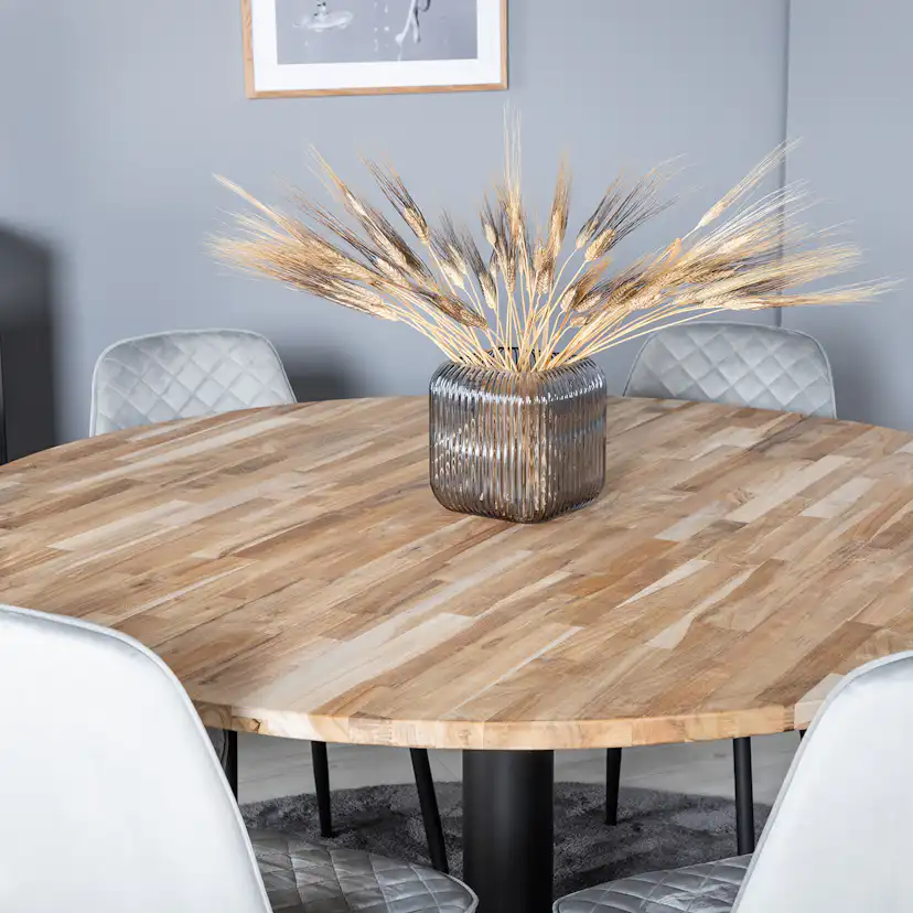 Matgrupp Venture Home Cirebon Ø140 cm med 6 Polar Stolar
