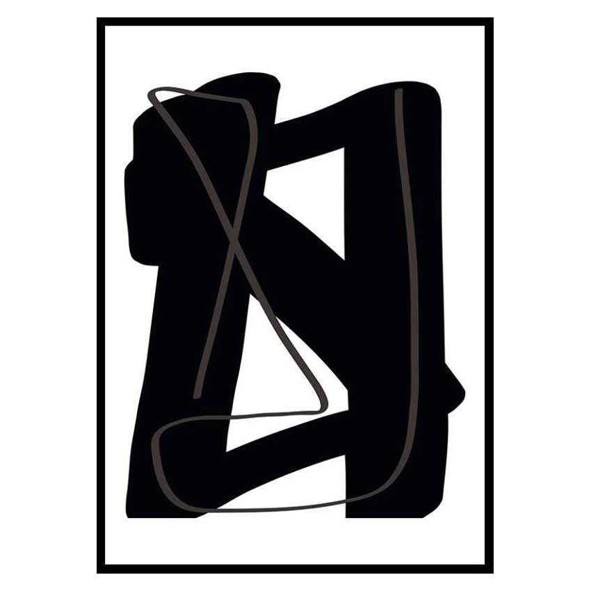 Poster Gallerix  Noir Audacieux