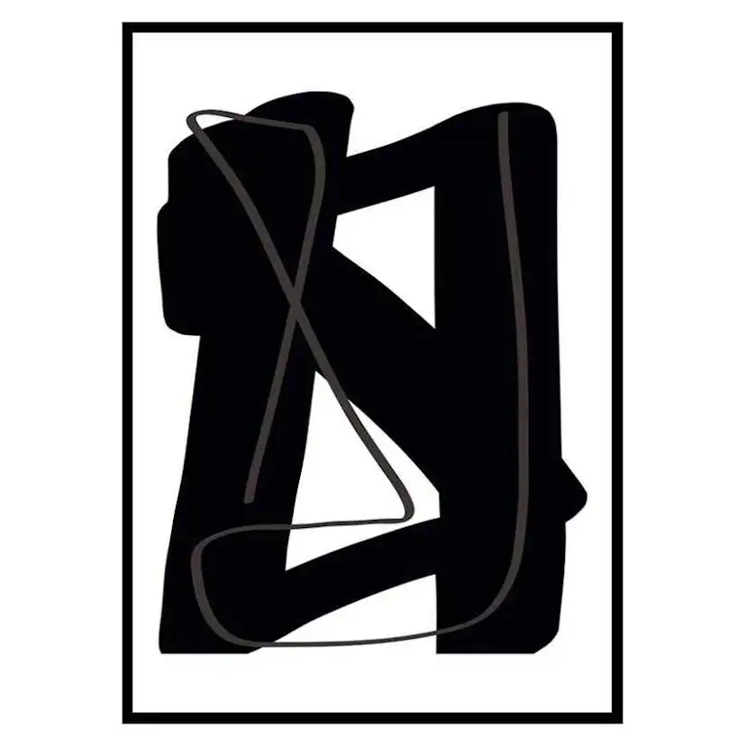 Poster Gallerix Noir Audacieux