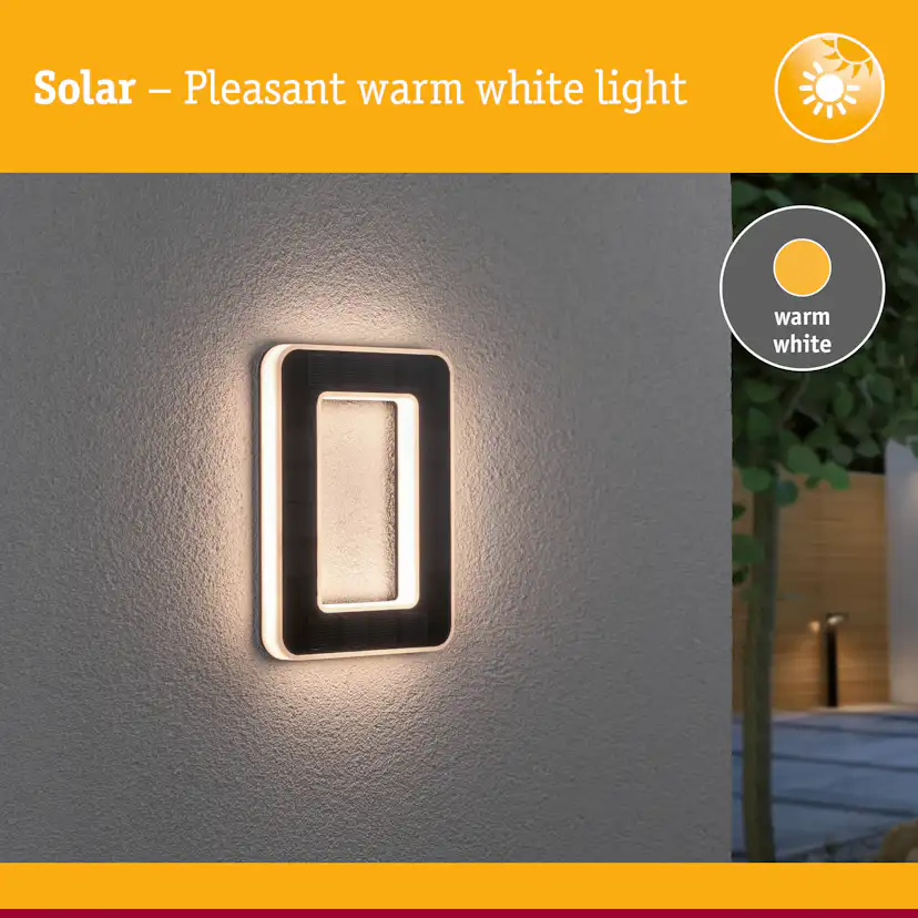 Fasadbelysning Solcell LED Paulmann Husnummer 0-9 med belysning inkl. utbytbart batteri IP44