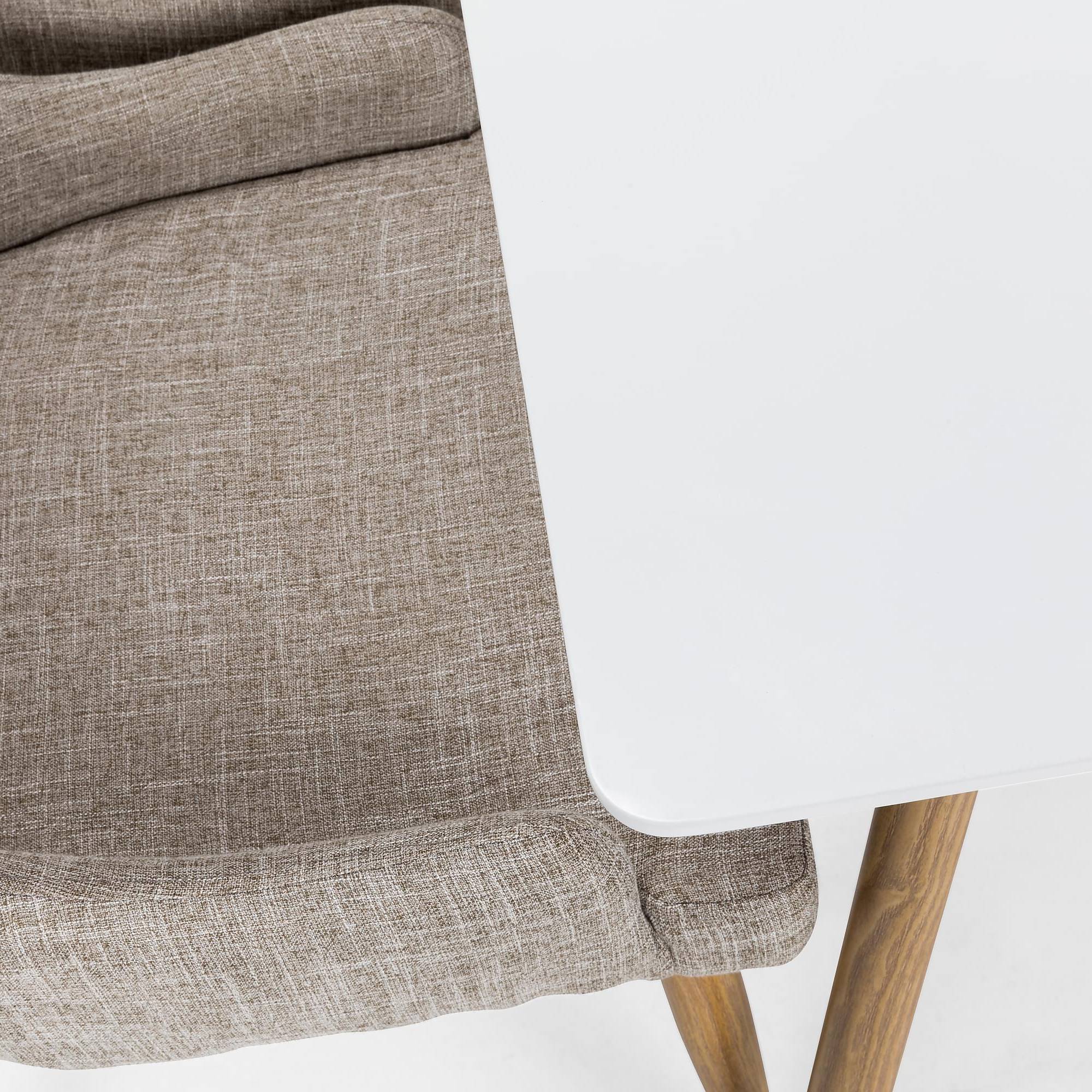 Matgrupp Basic Home Pontus Rektangulärt Matbord 120 cm med 4 Pelle Matstol