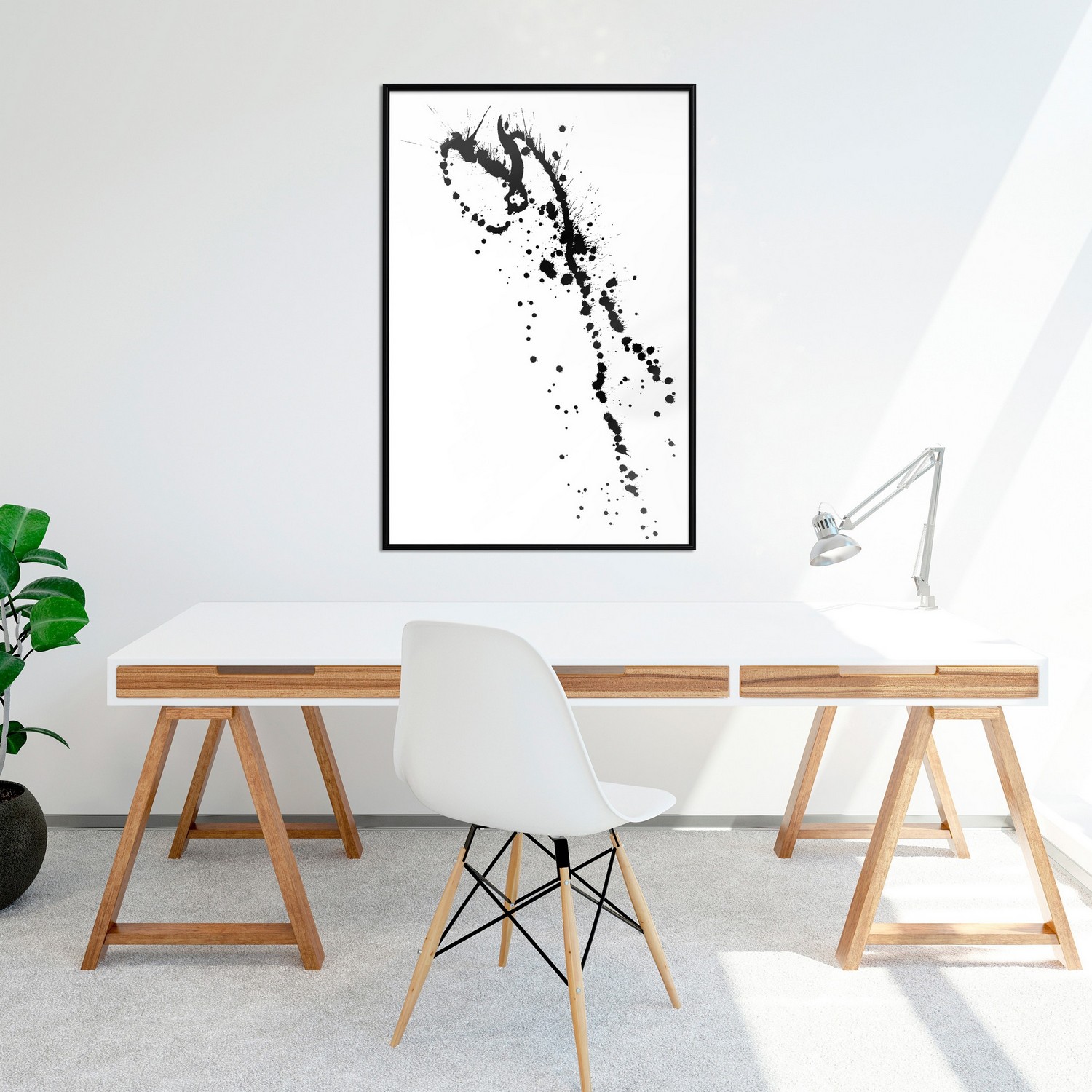 Poster Artgeist Affisch Black Splash