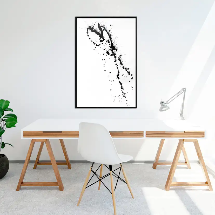 Poster Artgeist Affisch Black Splash