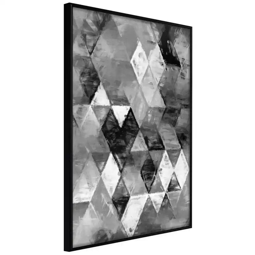 Poster Artgeist Affisch Black and White Diamonds