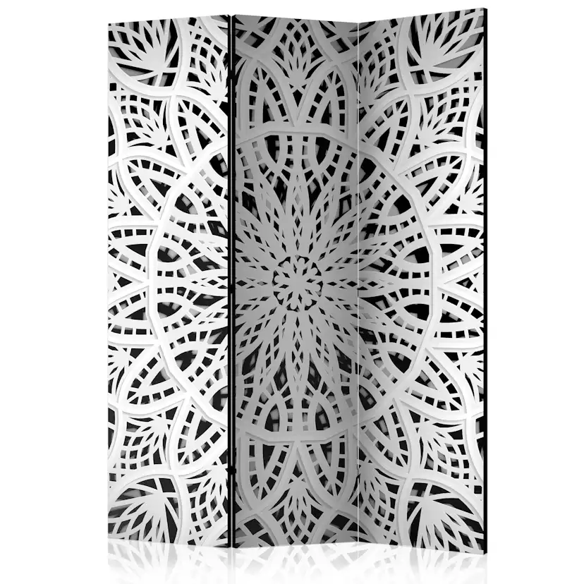 Rumsavdelare Skärmvägg Arkiio White Mandala 135x172 cm