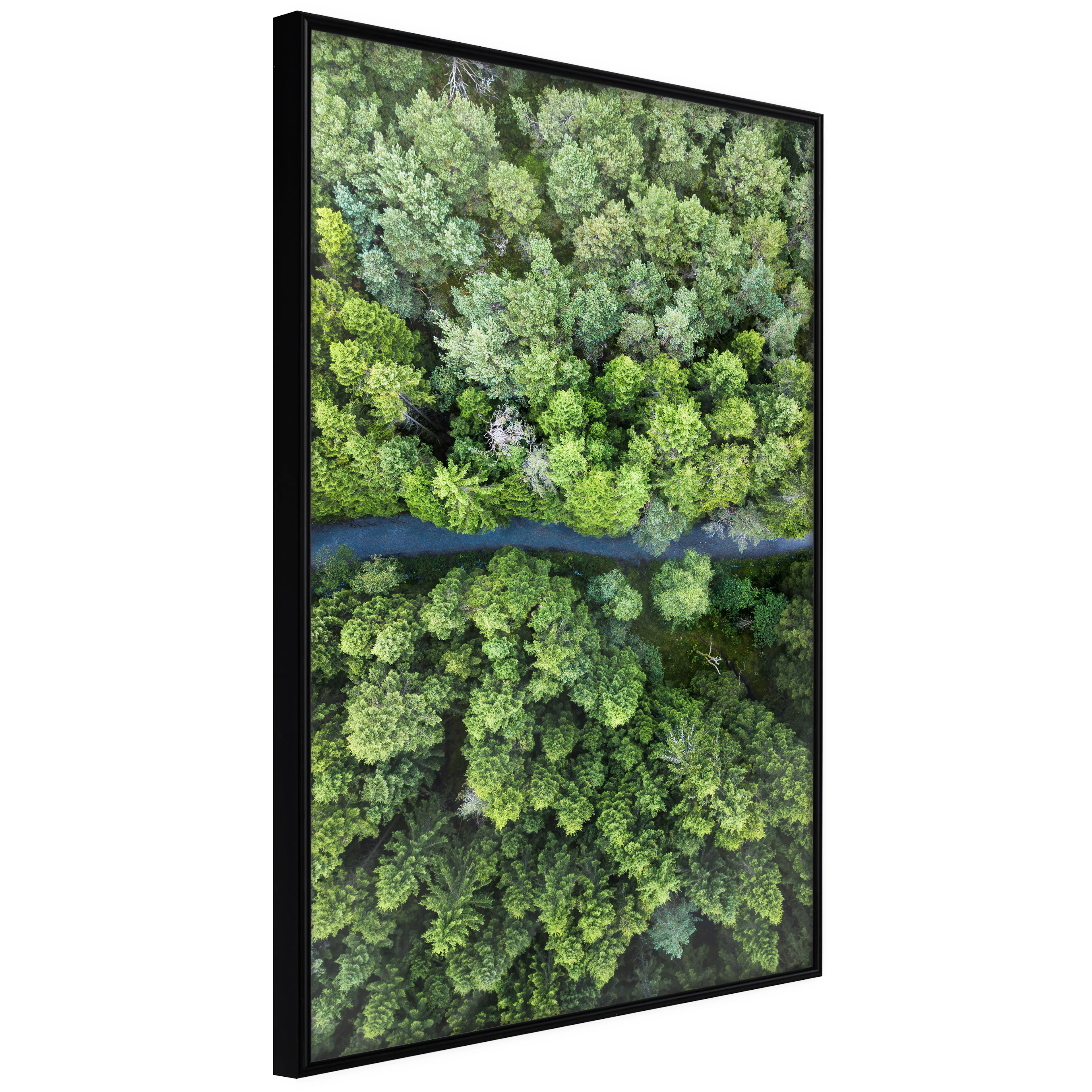 Affisch - Road Through Forest [Poster] 20x30 Svart ram, 20x30 cm