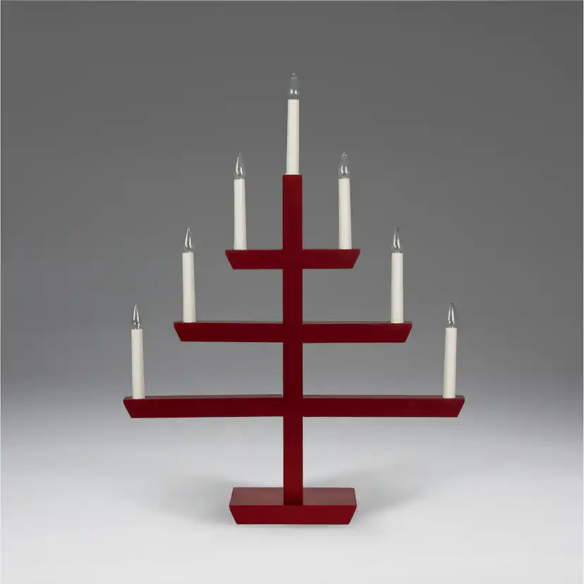 Adventsljusstake Gnosjö Konstsmide 2573 Träljusstake 7 Ljus