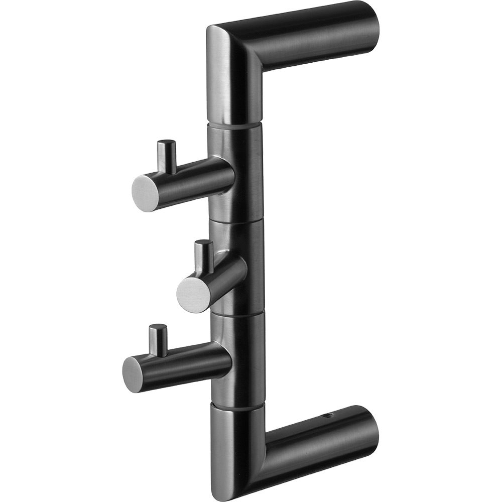 TA253 Brushed Black Chrome Borstad Black Chrome