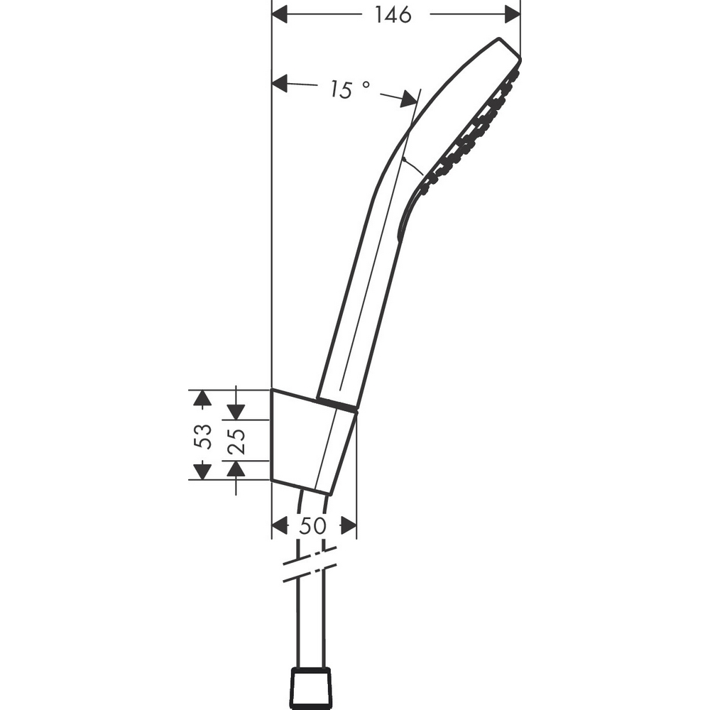 Handdusch Hansgrohe Croma Select E Porter 1jet