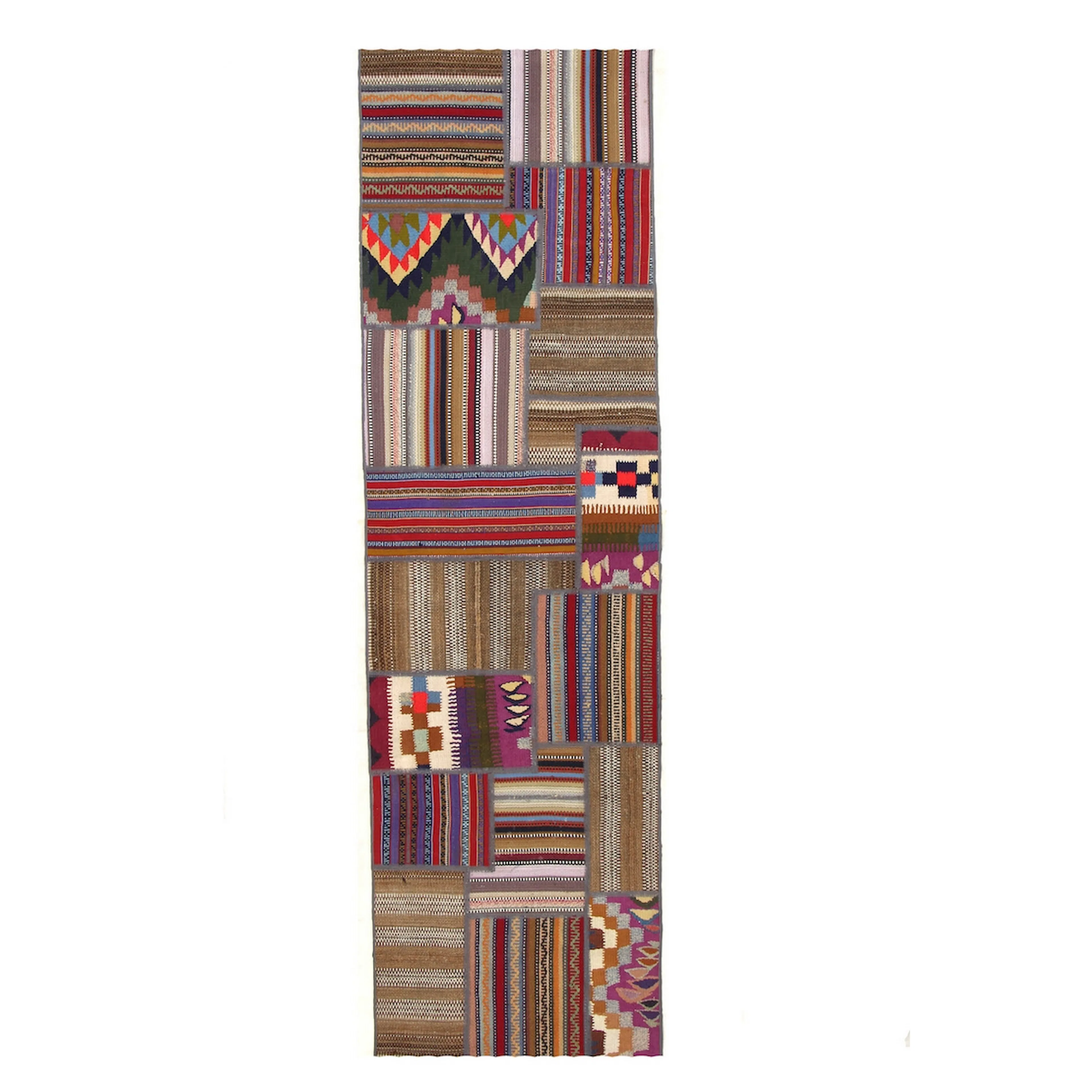 Persisk Patchworkmatta Arkiio 750947 Shiraz/Azerbajdzjan 72x254
