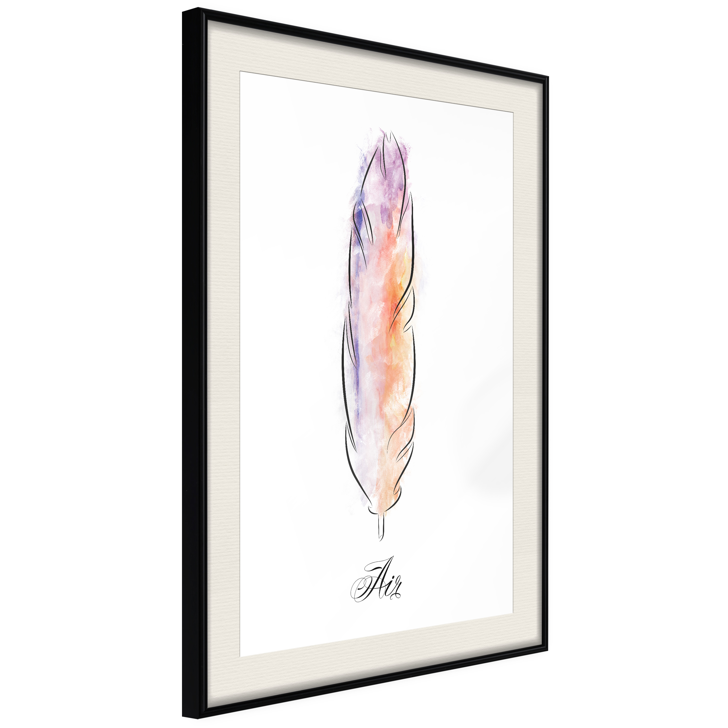 Poster Artgeist Affisch Colourful Feather